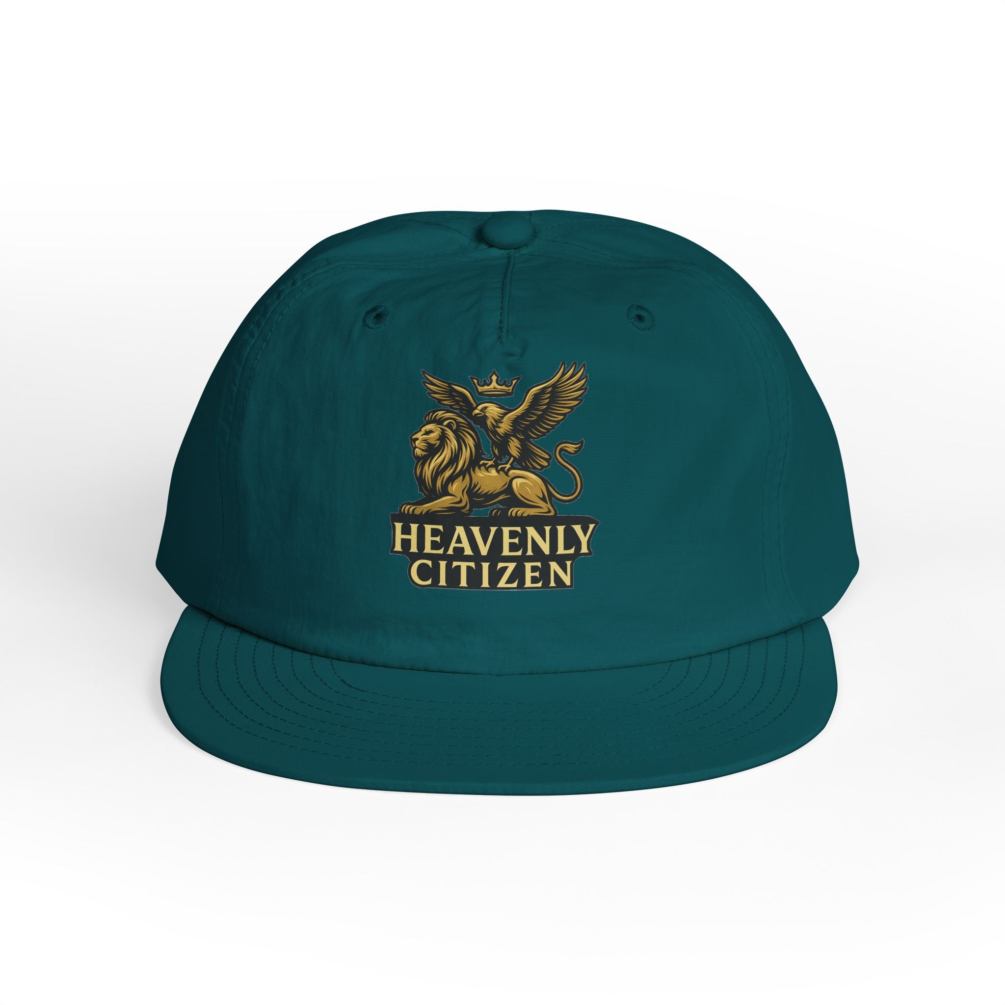 Heavenly Citizen Surf Cap — Embroidered Lion & Eagle Crest Hat