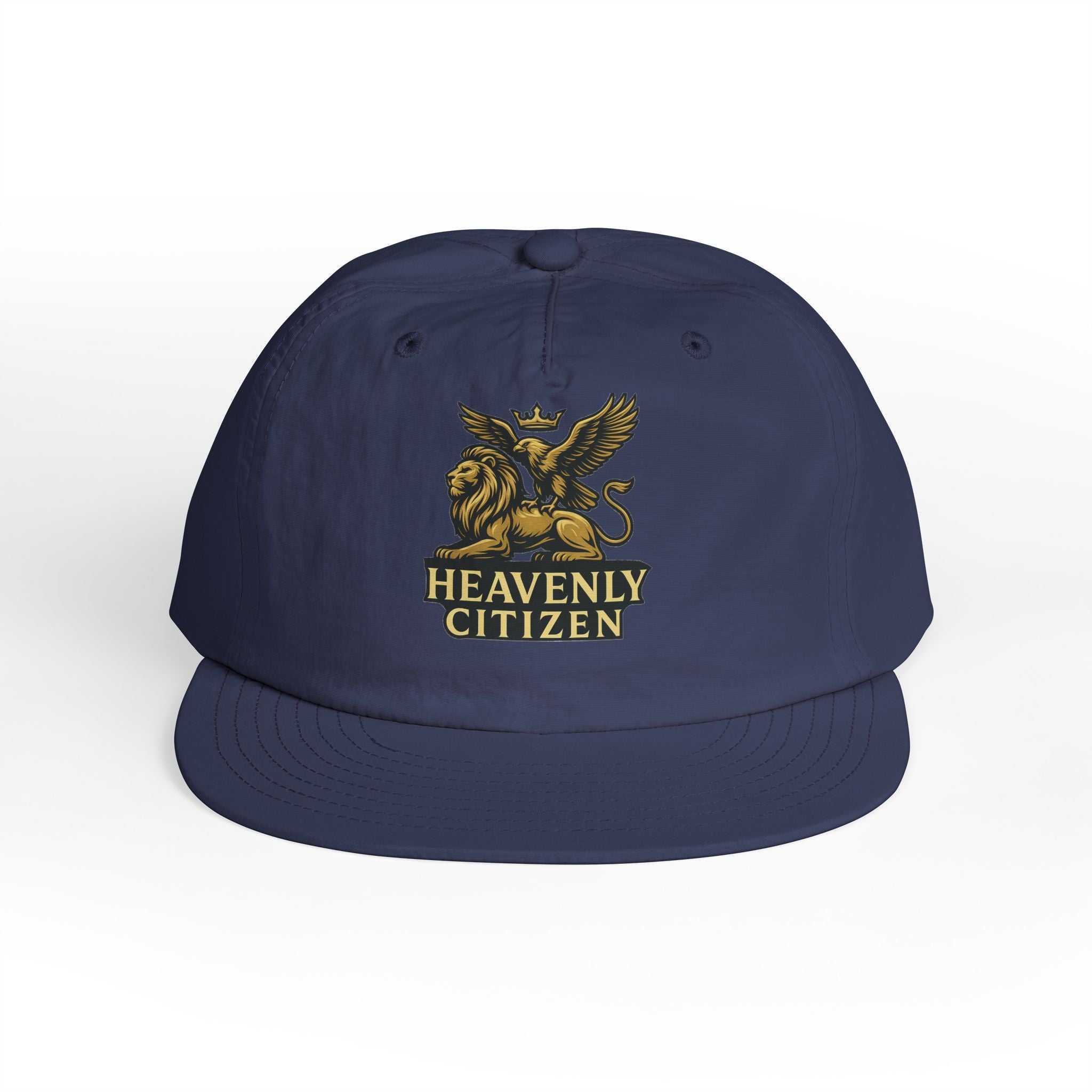 Heavenly Citizen Surf Cap — Embroidered Lion & Eagle Crest Hat