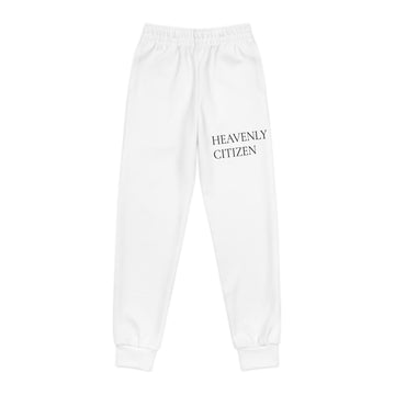 Youth Joggers — "Heavenly Citizen" Minimal Graphic Sweatpants