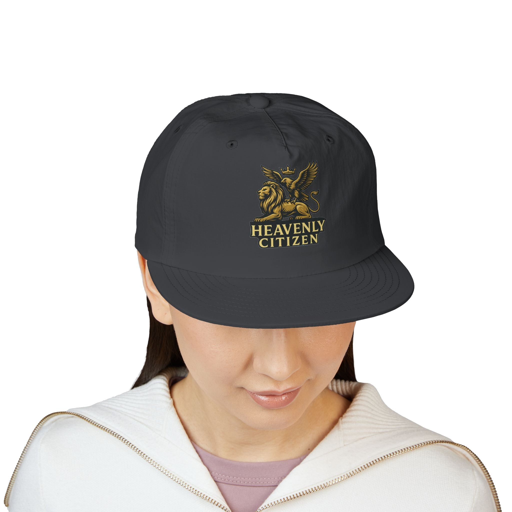 Heavenly Citizen Surf Cap — Embroidered Lion & Eagle Crest Hat