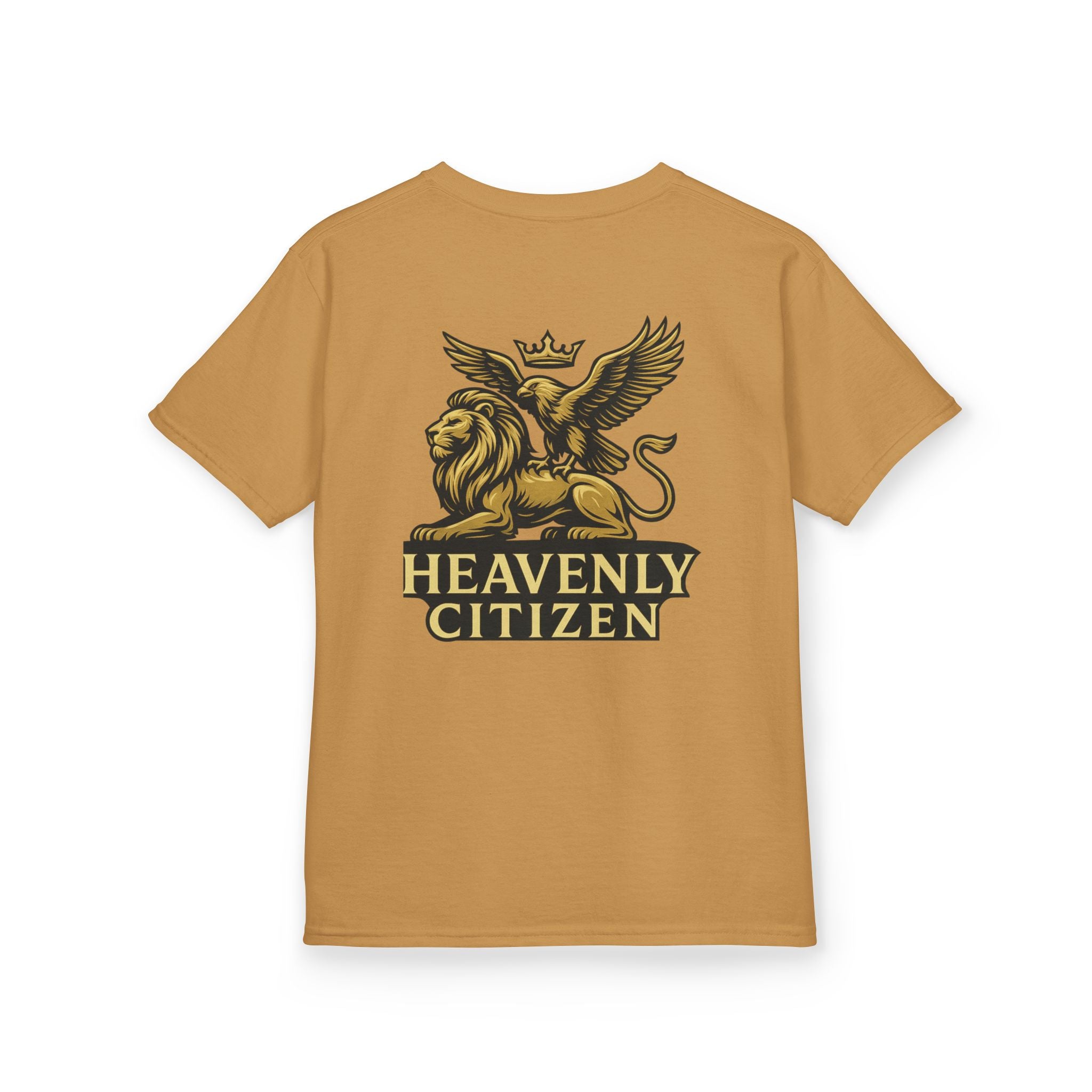 Kids T-Shirt — "Jesus Says: You Are Mine" Isaiah 43:1 with Heavenly Citizen Lion & Eagle Design