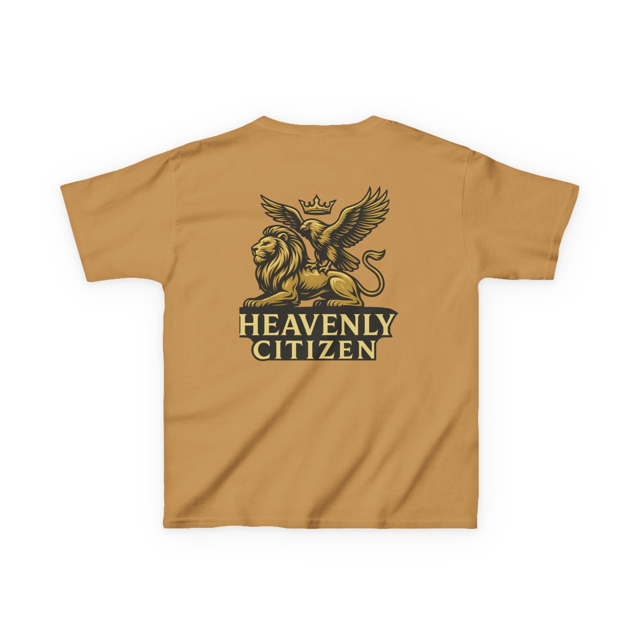 Kids T-Shirt — "Jesus Says: You Are Mine" Isaiah 43:1 with Heavenly Citizen Lion & Eagle Design