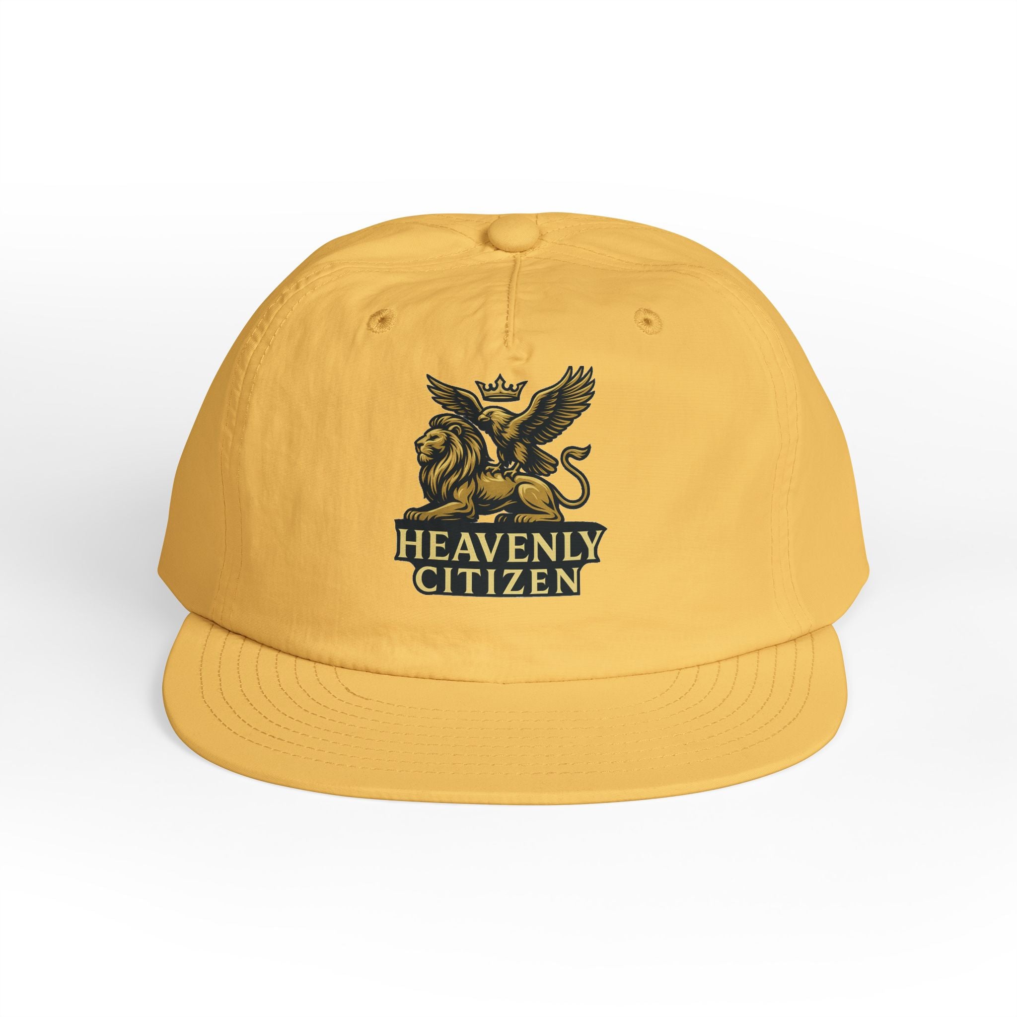 Heavenly Citizen Surf Cap — Embroidered Lion & Eagle Crest Hat