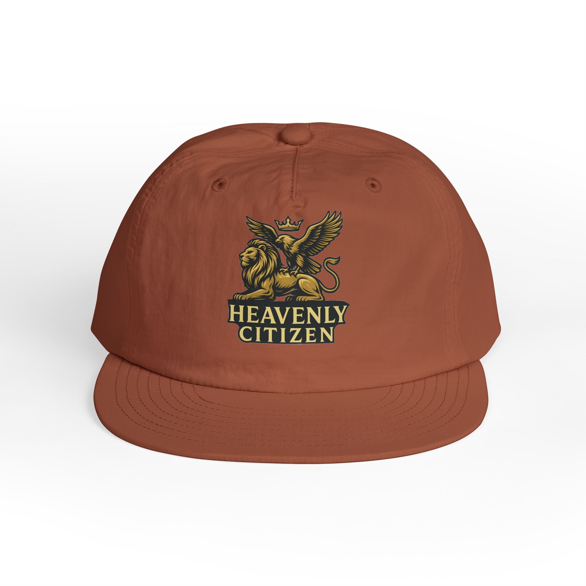 Heavenly Citizen Surf Cap — Embroidered Lion & Eagle Crest Hat