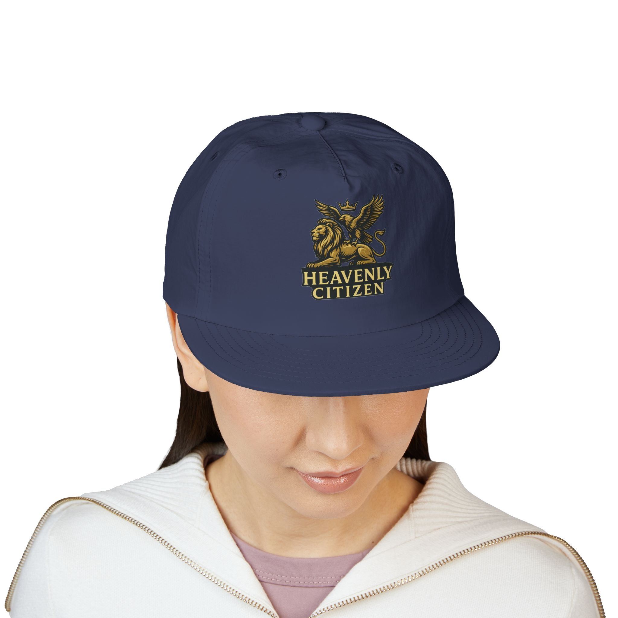 Heavenly Citizen Surf Cap — Embroidered Lion & Eagle Crest Hat