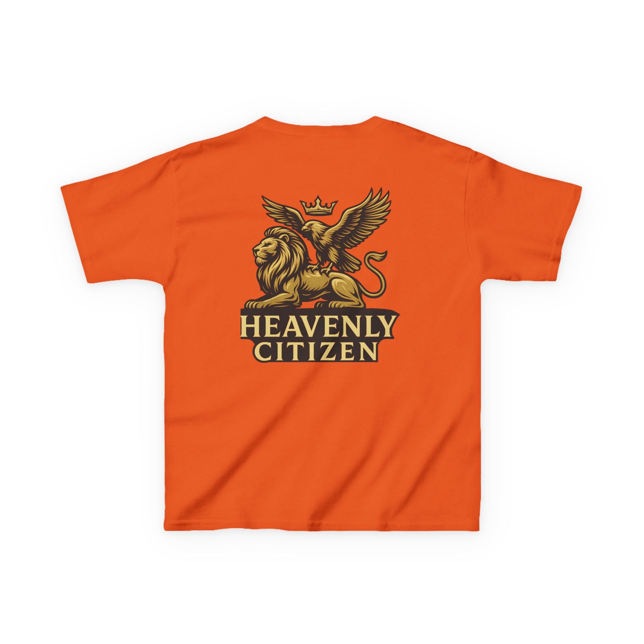 Kids T-Shirt — "Jesus Says: You Are Mine" Isaiah 43:1 with Heavenly Citizen Lion & Eagle Design
