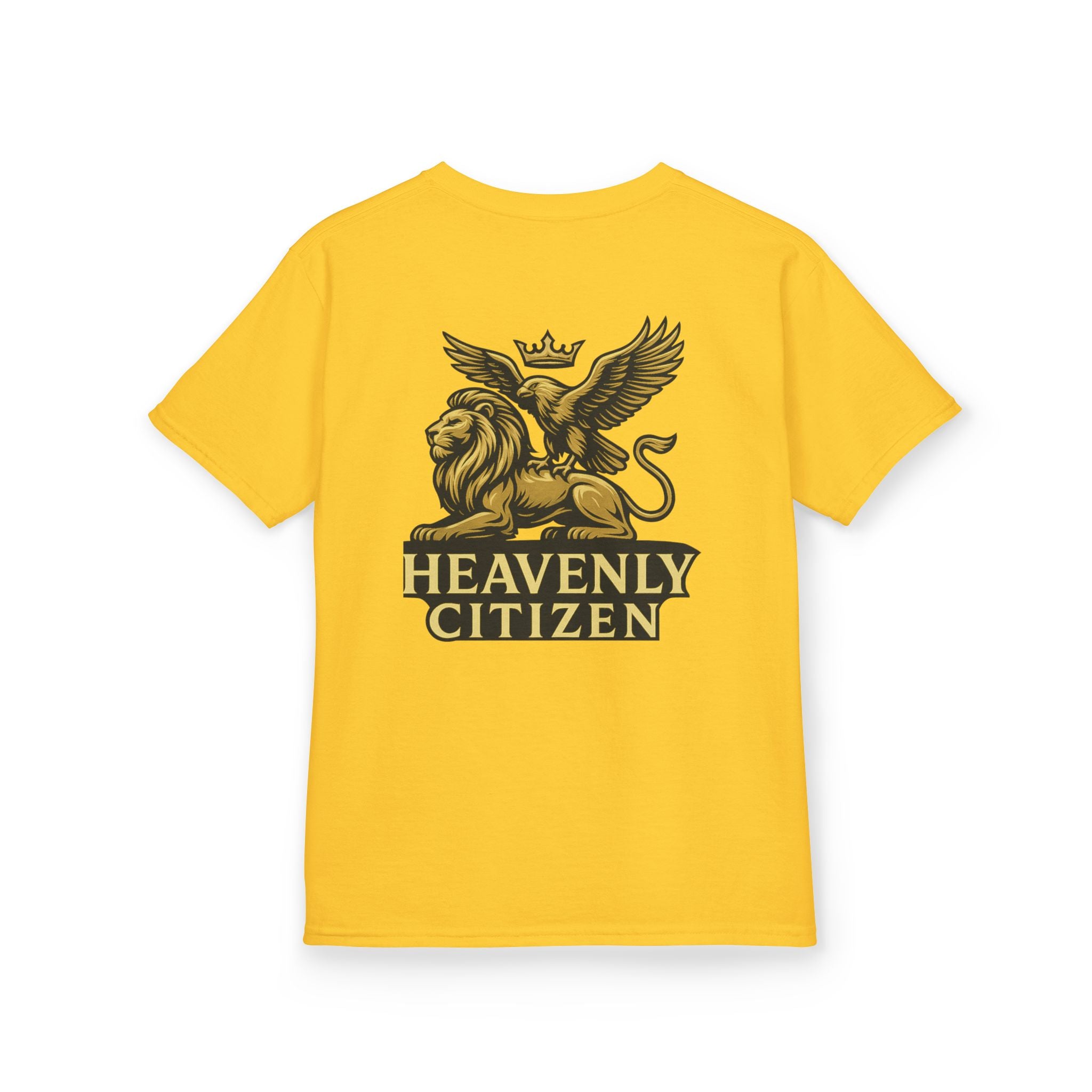 Kids T-Shirt — "Jesus Says: You Are Mine" Isaiah 43:1 with Heavenly Citizen Lion & Eagle Design