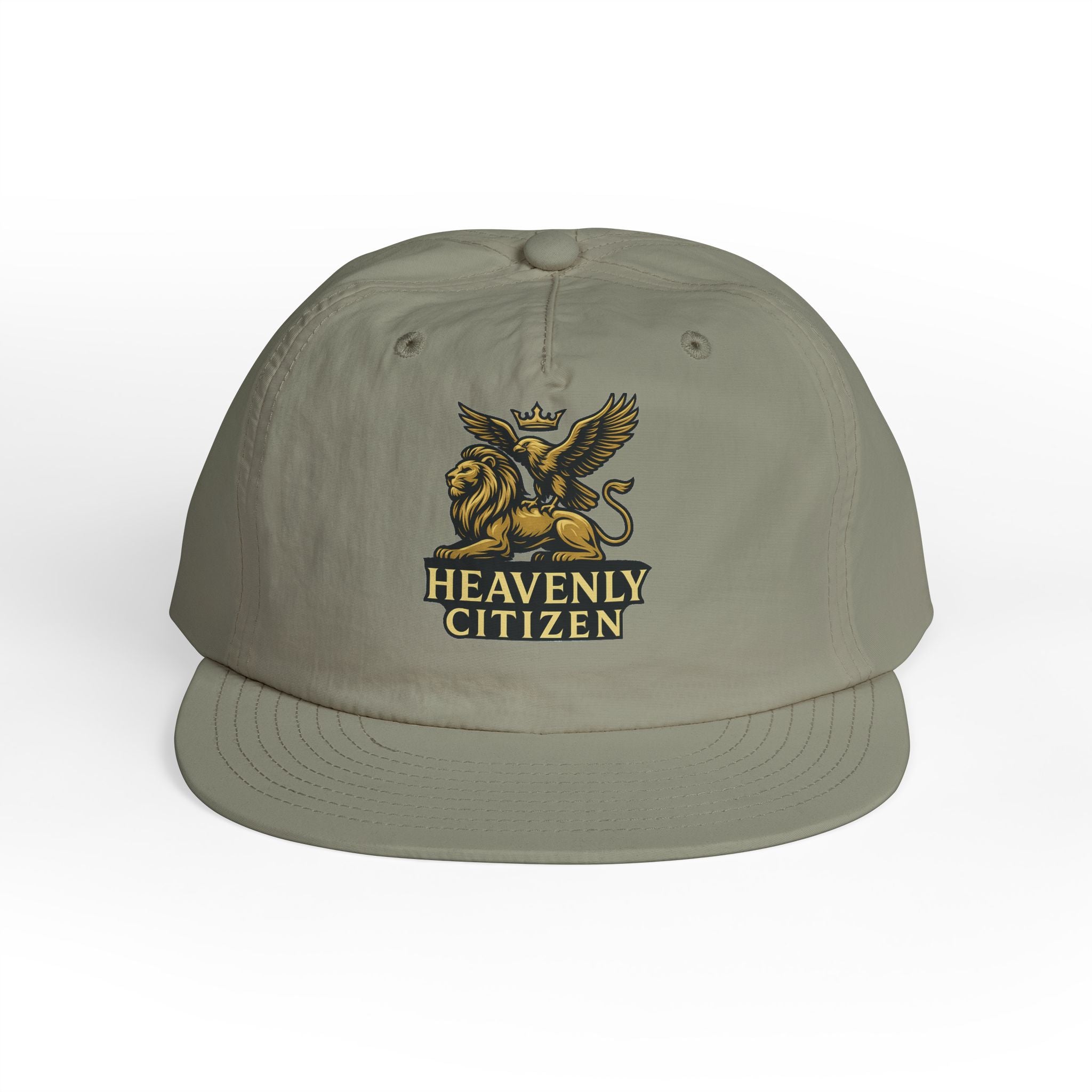Heavenly Citizen Surf Cap — Embroidered Lion & Eagle Crest Hat