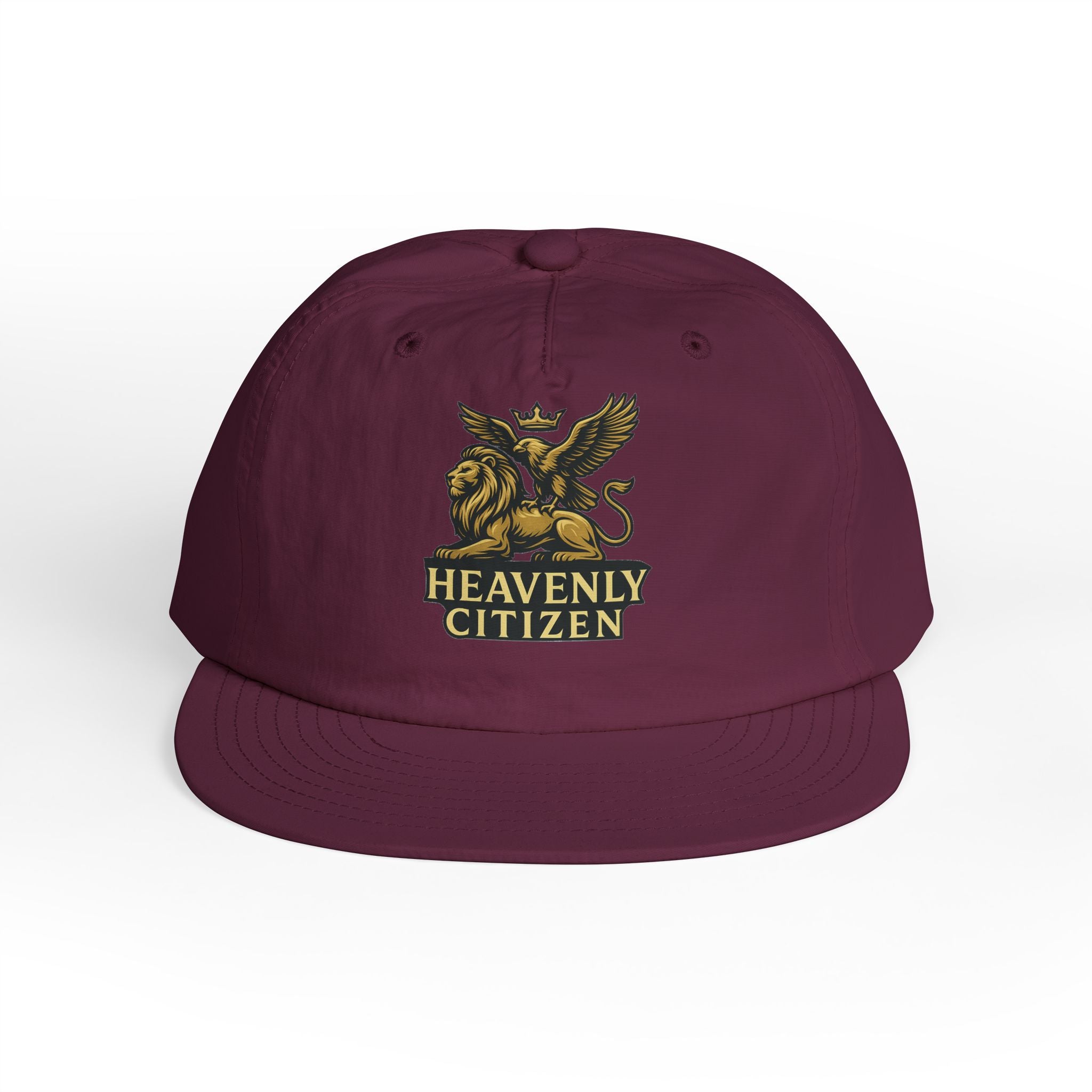 Heavenly Citizen Surf Cap — Embroidered Lion & Eagle Crest Hat