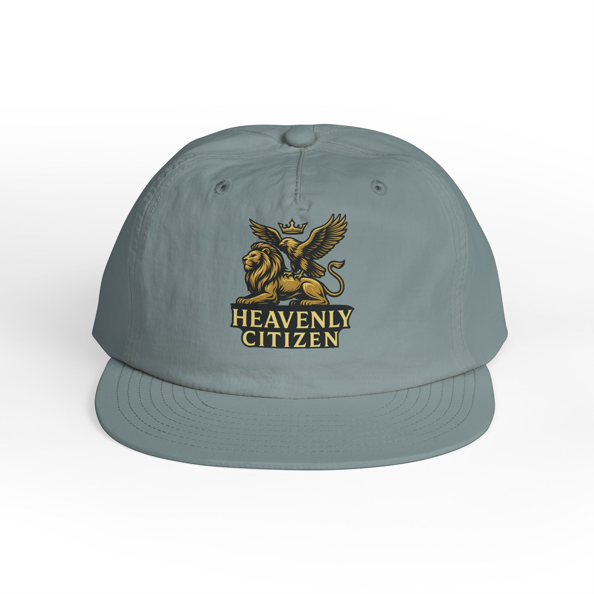 Heavenly Citizen Surf Cap — Embroidered Lion & Eagle Crest Hat