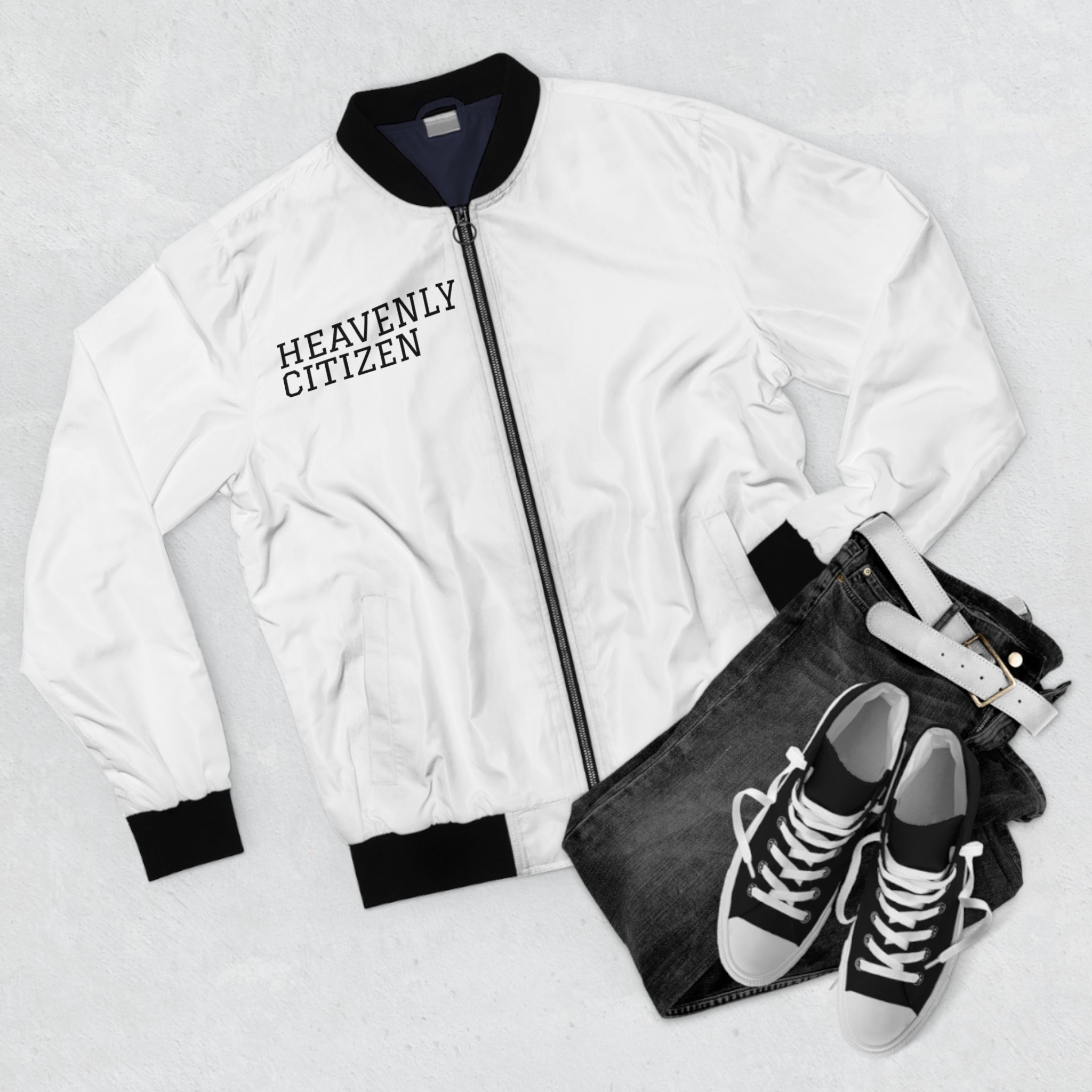 Heavenly Citizen Bomber Jacket – Angelic Griffin Graphic