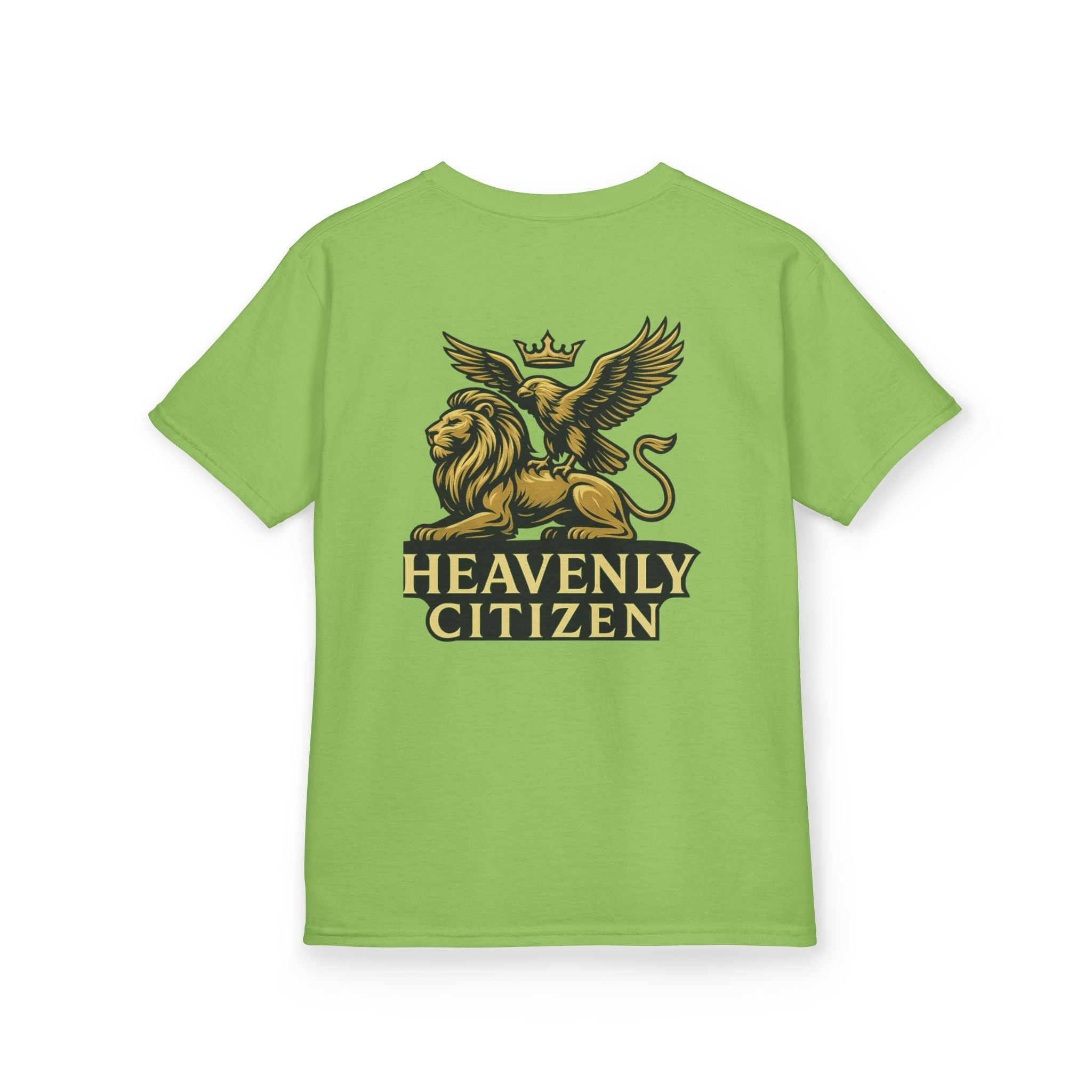 Kids T-Shirt — "Jesus Says: You Are Mine" Isaiah 43:1 with Heavenly Citizen Lion & Eagle Design