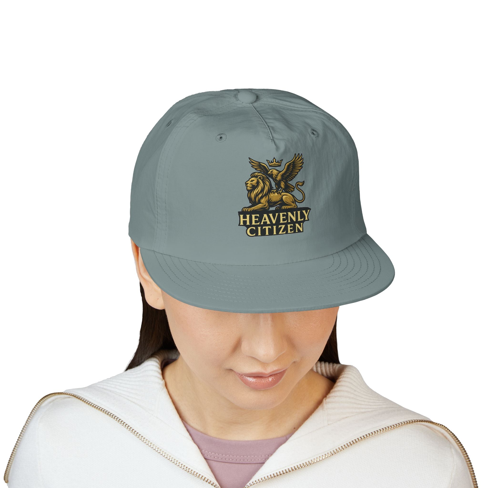Heavenly Citizen Surf Cap — Embroidered Lion & Eagle Crest Hat