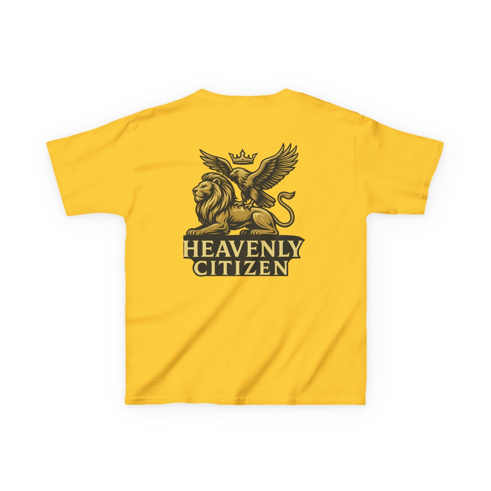 Kids T-Shirt — "Jesus Says: You Are Mine" Isaiah 43:1 with Heavenly Citizen Lion & Eagle Design