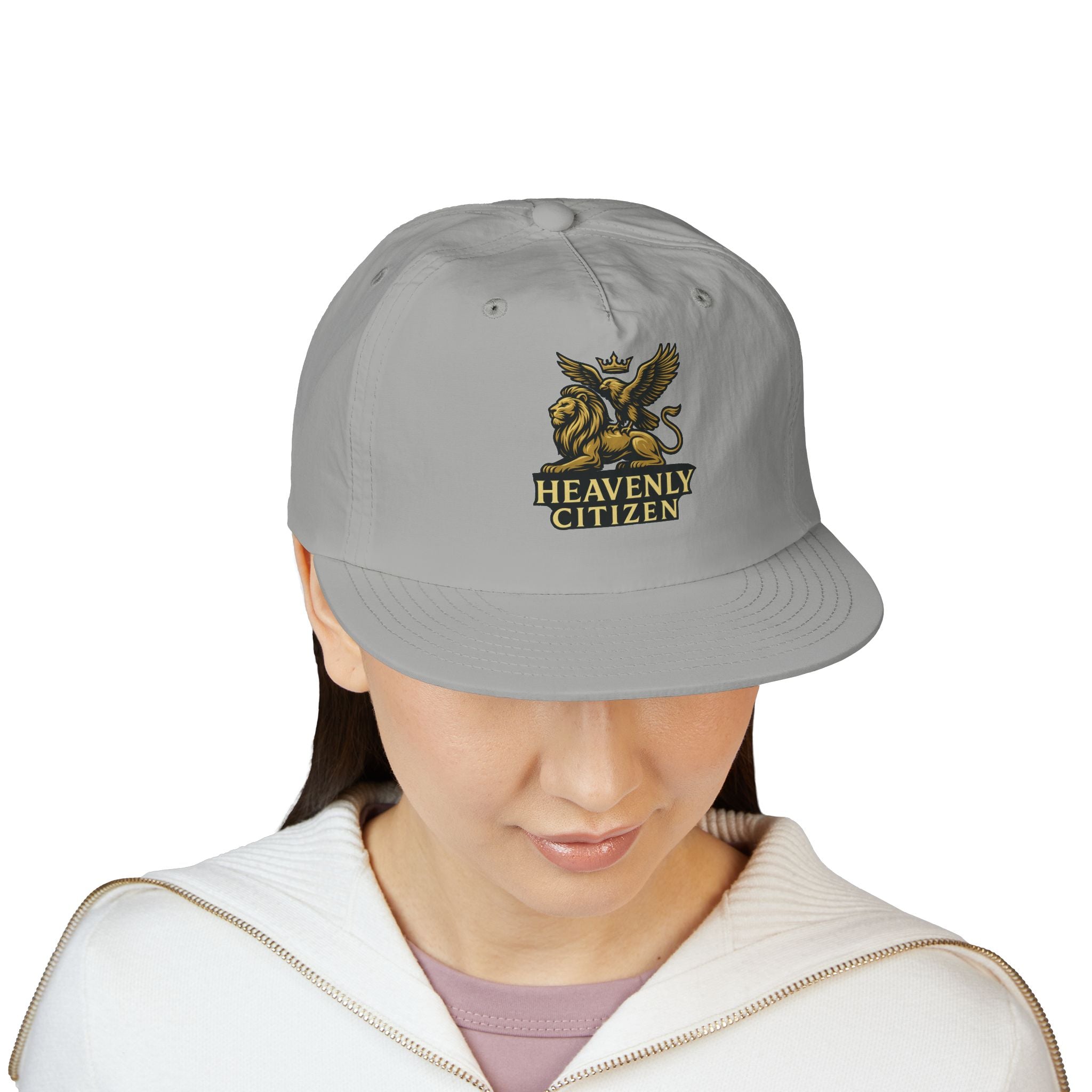 Heavenly Citizen Surf Cap — Embroidered Lion & Eagle Crest Hat
