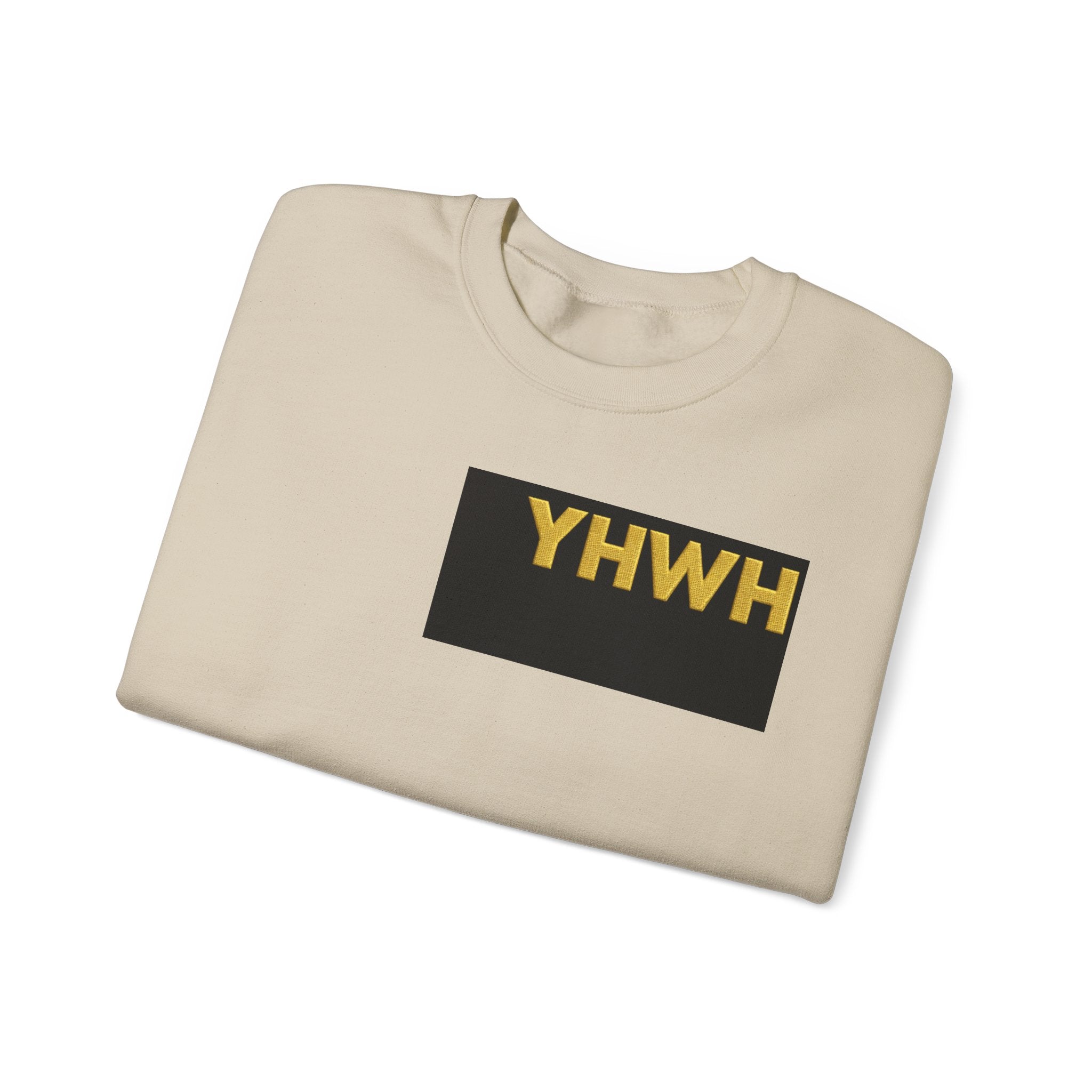 Crewneck Sweatshirt — "The King of Zion" Colorful Back Logo, Faith-Inspired Christian Gift