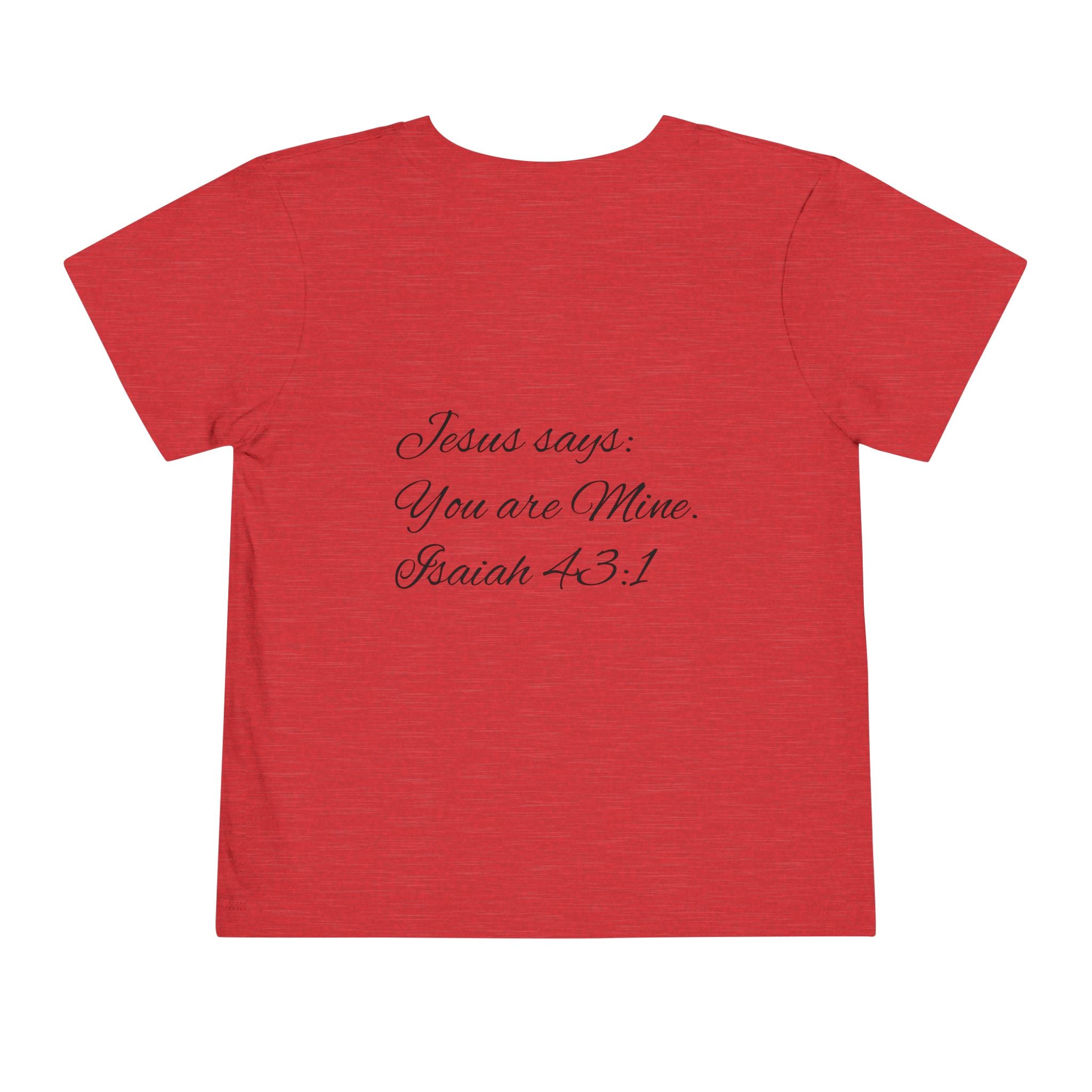 Heavenly Citizen Toddler Tee — Lion & Dove Christian Shirt (Isaiah 43:1)