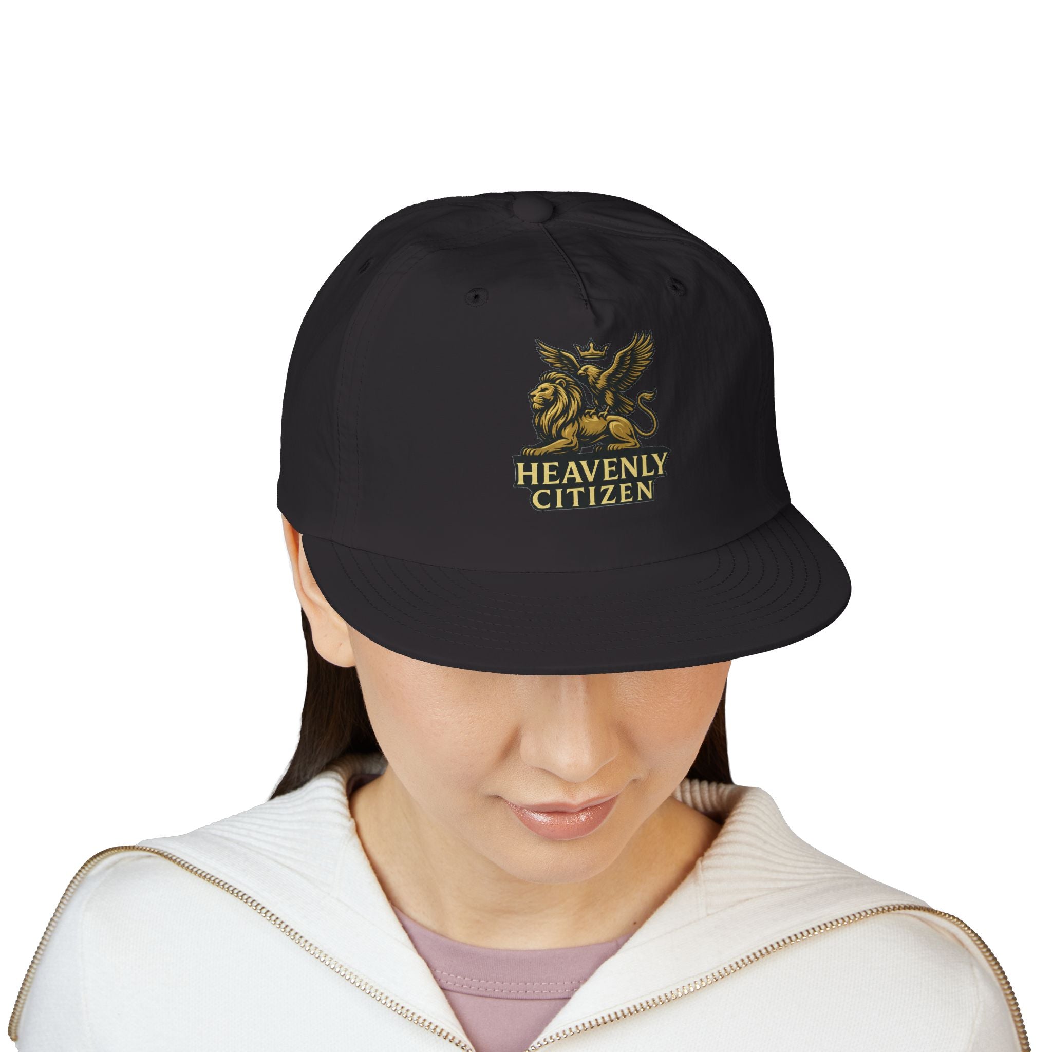 Heavenly Citizen Surf Cap — Embroidered Lion & Eagle Crest Hat