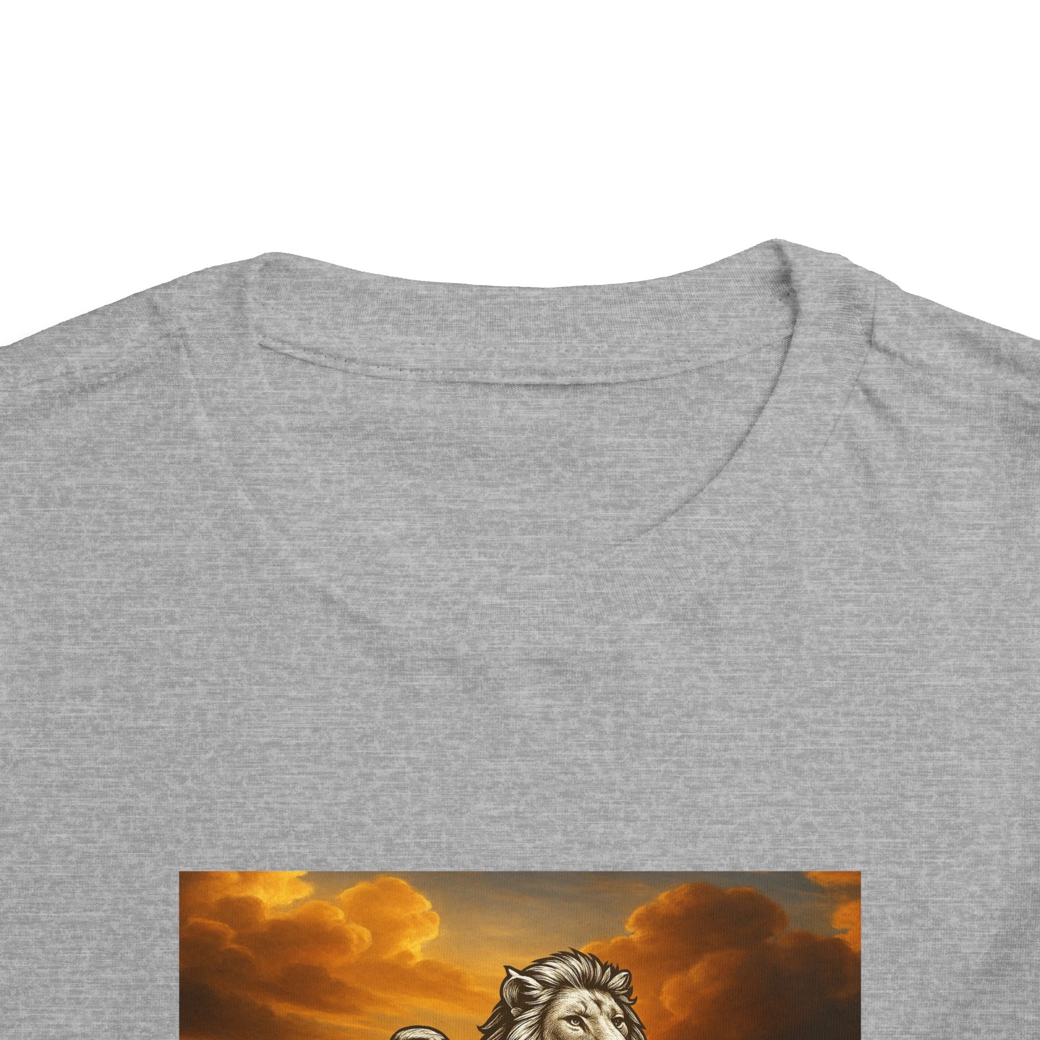 Heavenly Citizen Toddler Tee — Lion & Dove Christian Shirt (Isaiah 43:1)
