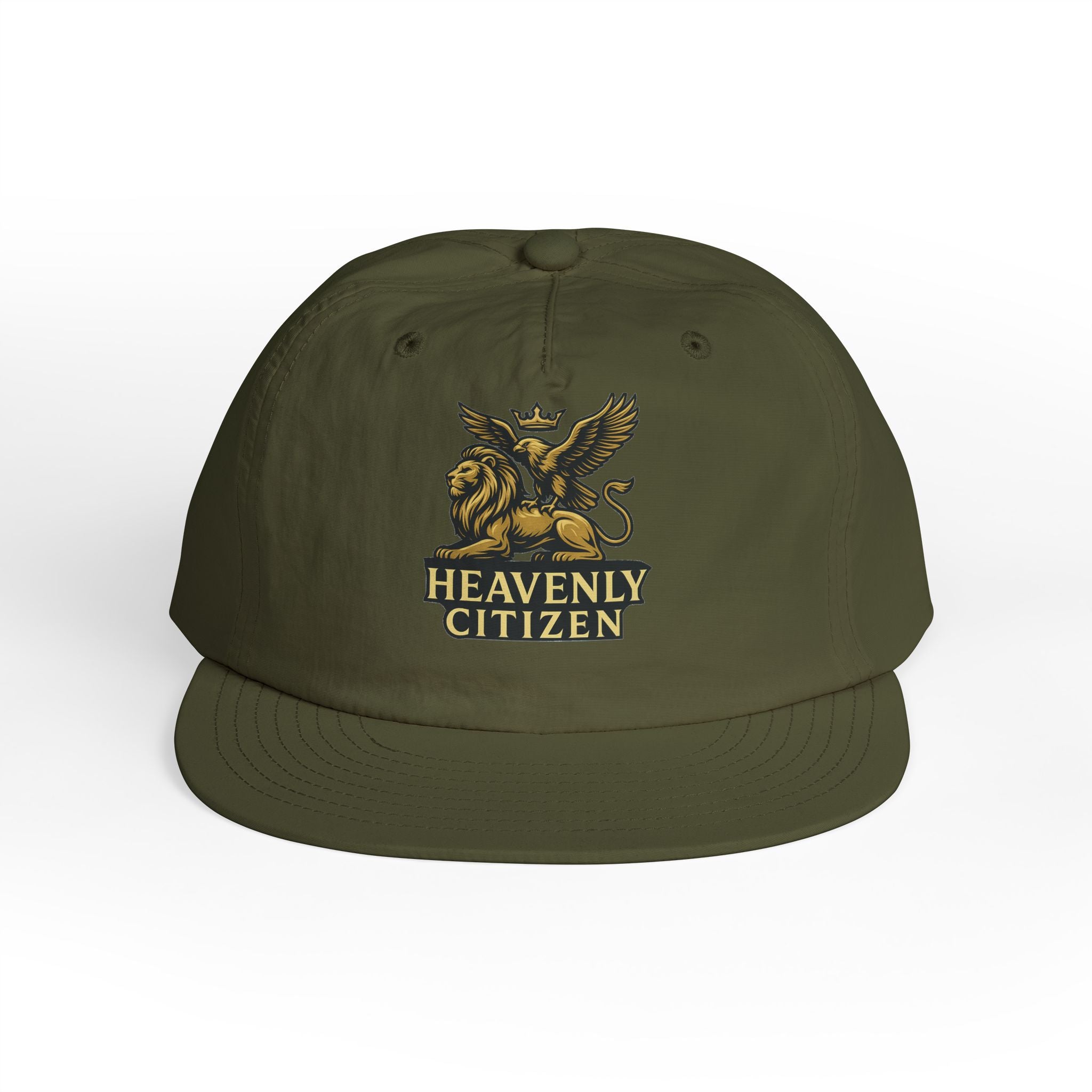 Heavenly Citizen Surf Cap — Embroidered Lion & Eagle Crest Hat