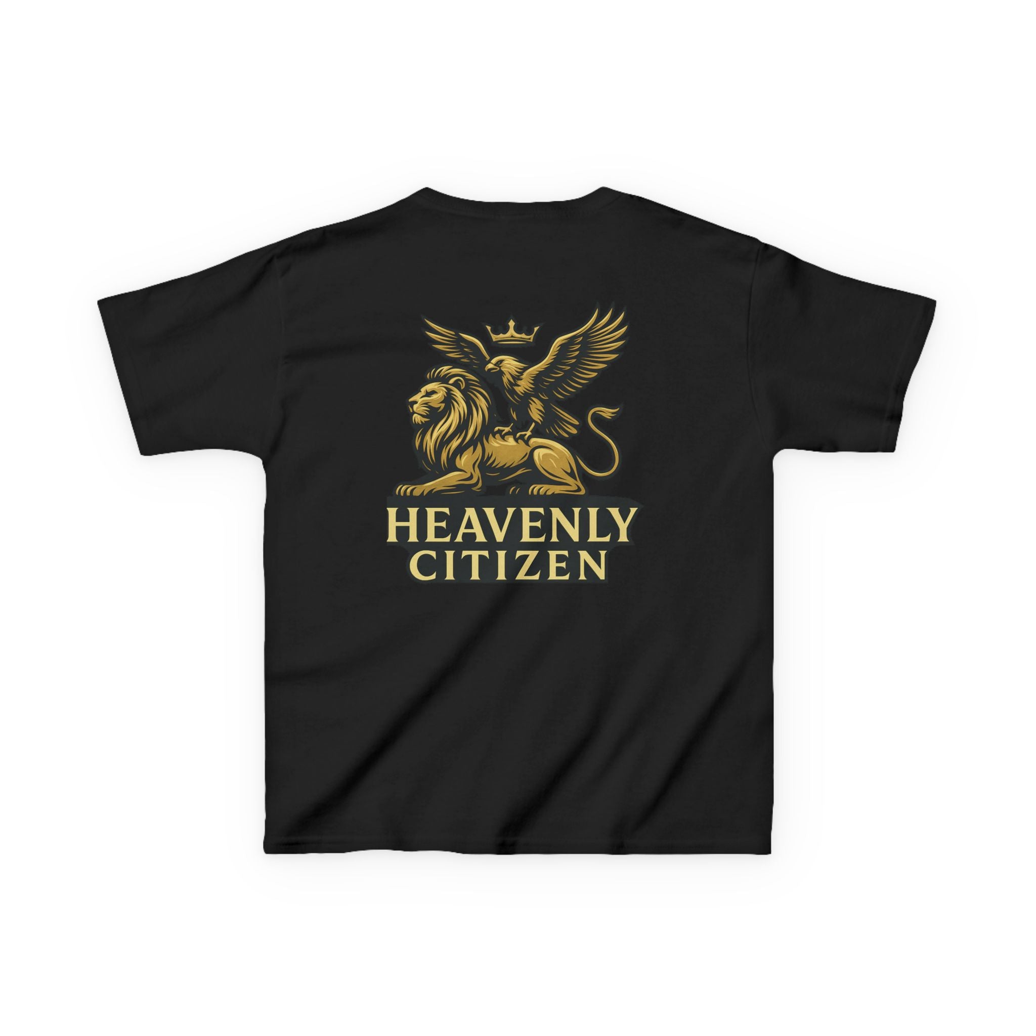 Kids T-Shirt — "Jesus Says: You Are Mine" Isaiah 43:1 with Heavenly Citizen Lion & Eagle Design
