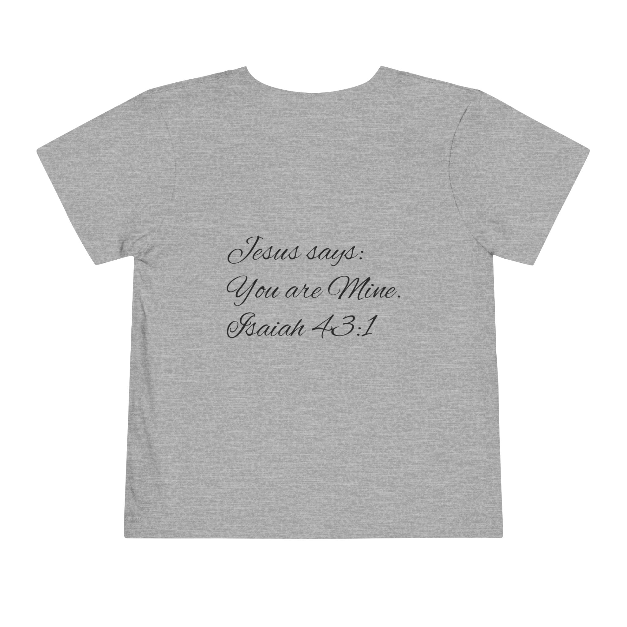 Heavenly Citizen Toddler Tee — Lion & Dove Christian Shirt (Isaiah 43:1)