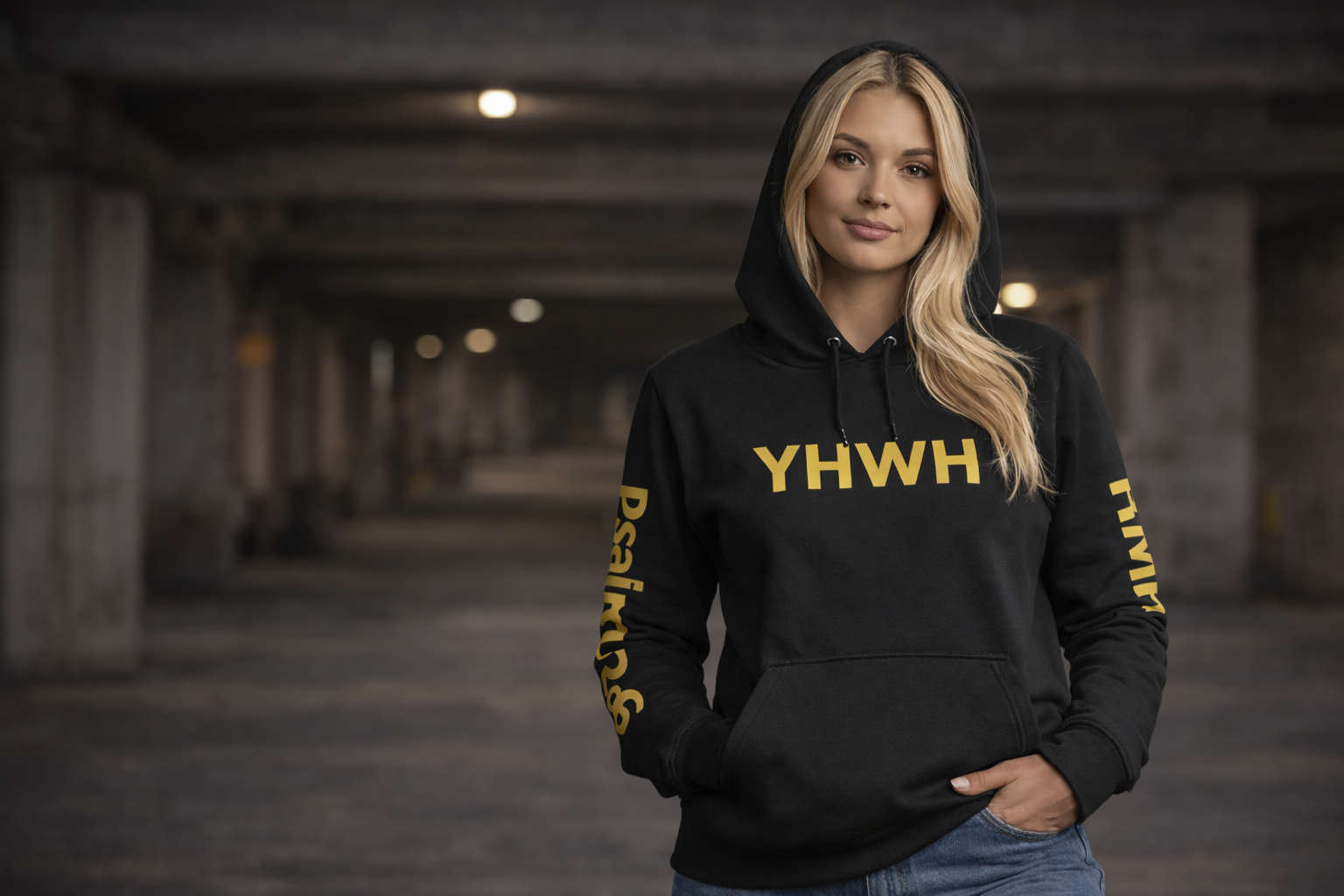 YHWH Psalm 2:6 Hooded Long Sleeve Tee — Christian Faith Hoodie