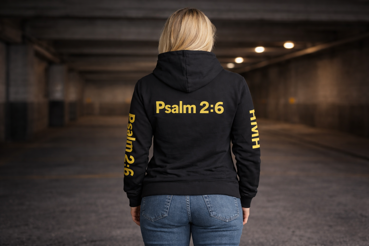 YHWH Psalm 2:6 Hooded Long Sleeve Tee — Christian Faith Hoodie