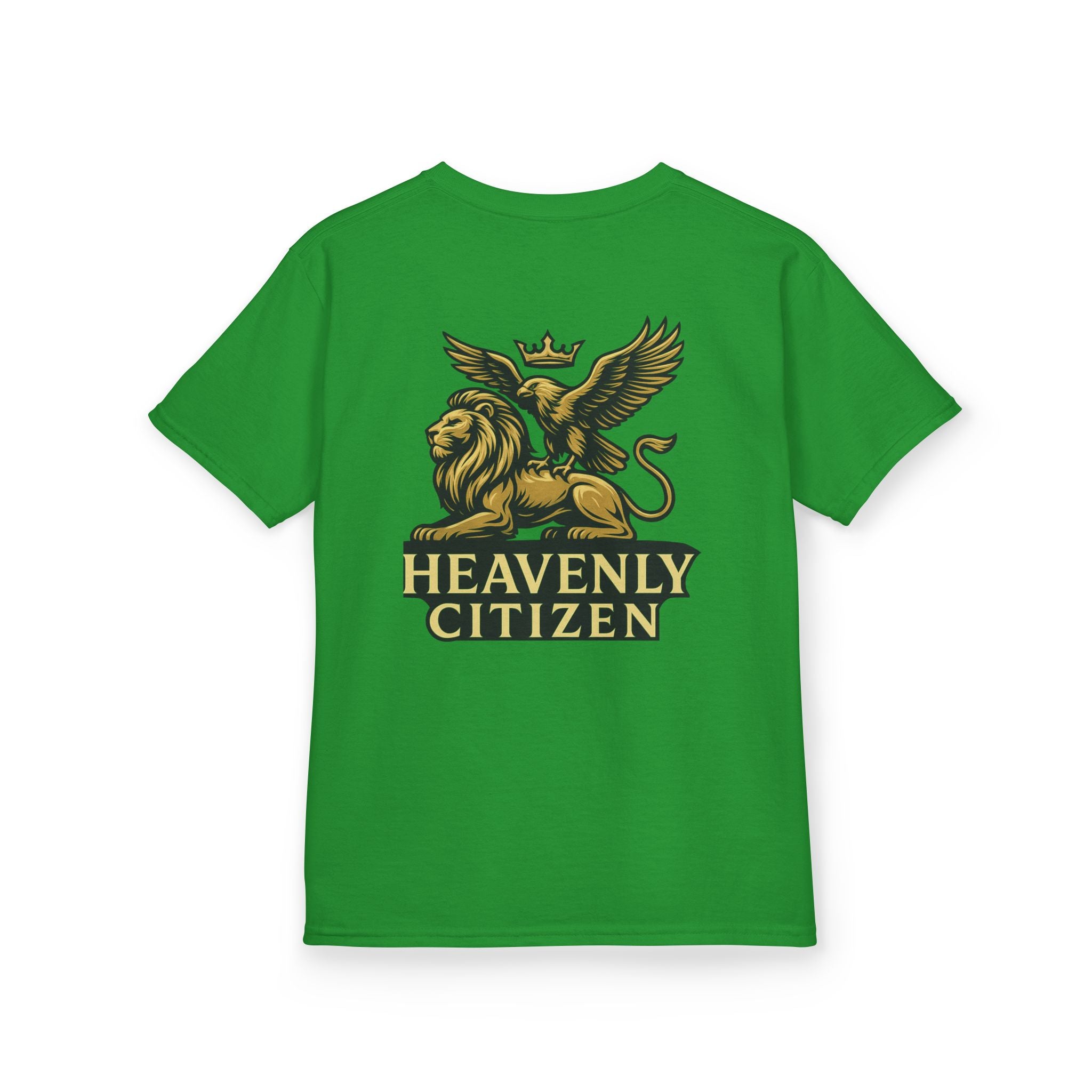 Kids T-Shirt — "Jesus Says: You Are Mine" Isaiah 43:1 with Heavenly Citizen Lion & Eagle Design