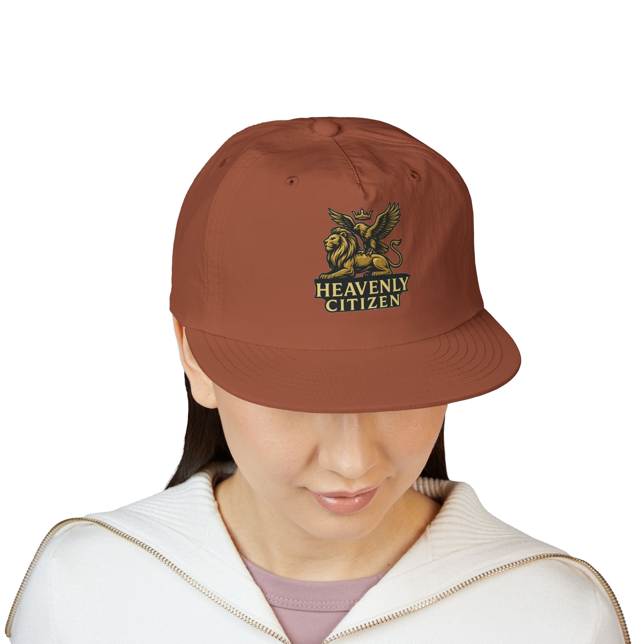 Heavenly Citizen Surf Cap — Embroidered Lion & Eagle Crest Hat