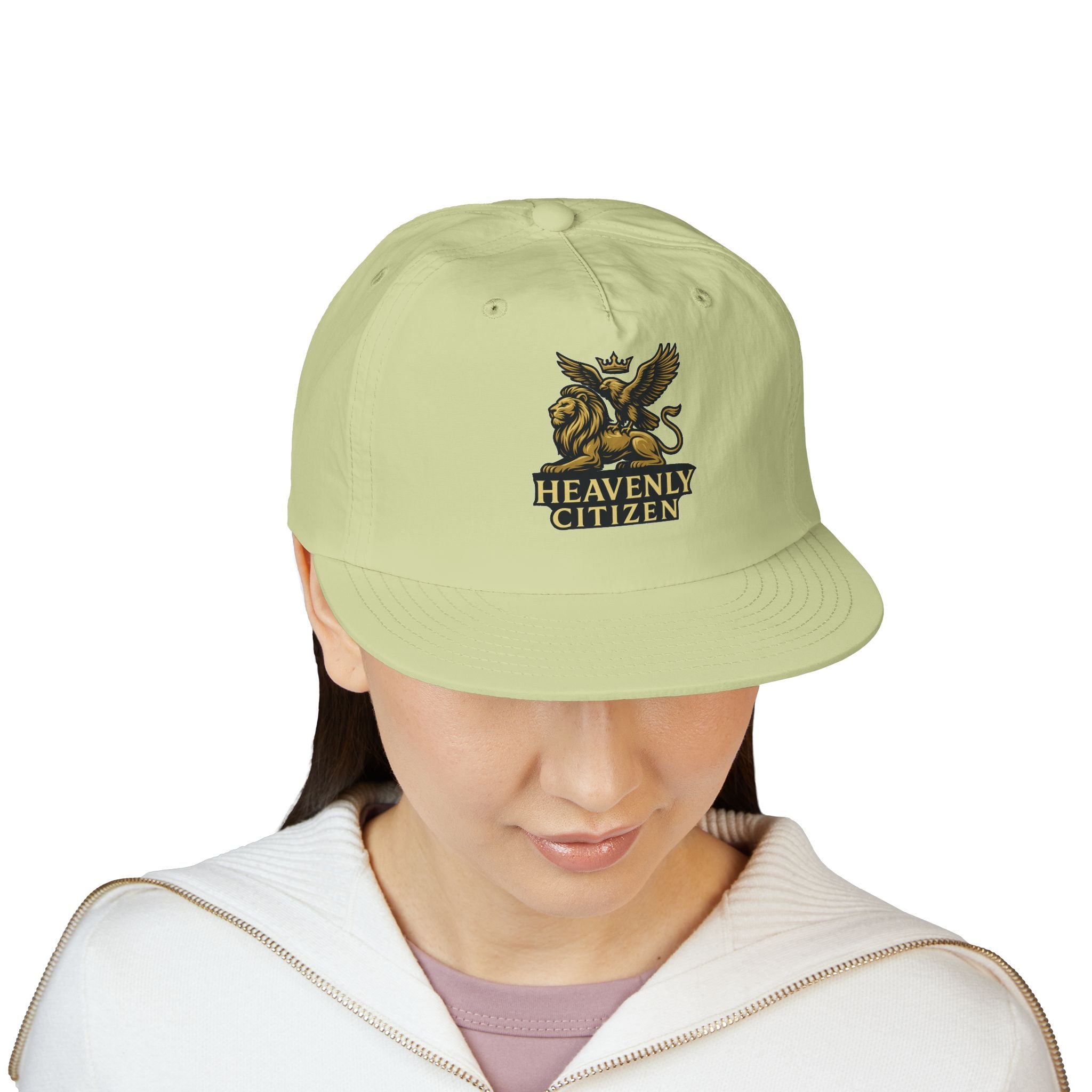 Heavenly Citizen Surf Cap — Embroidered Lion & Eagle Crest Hat