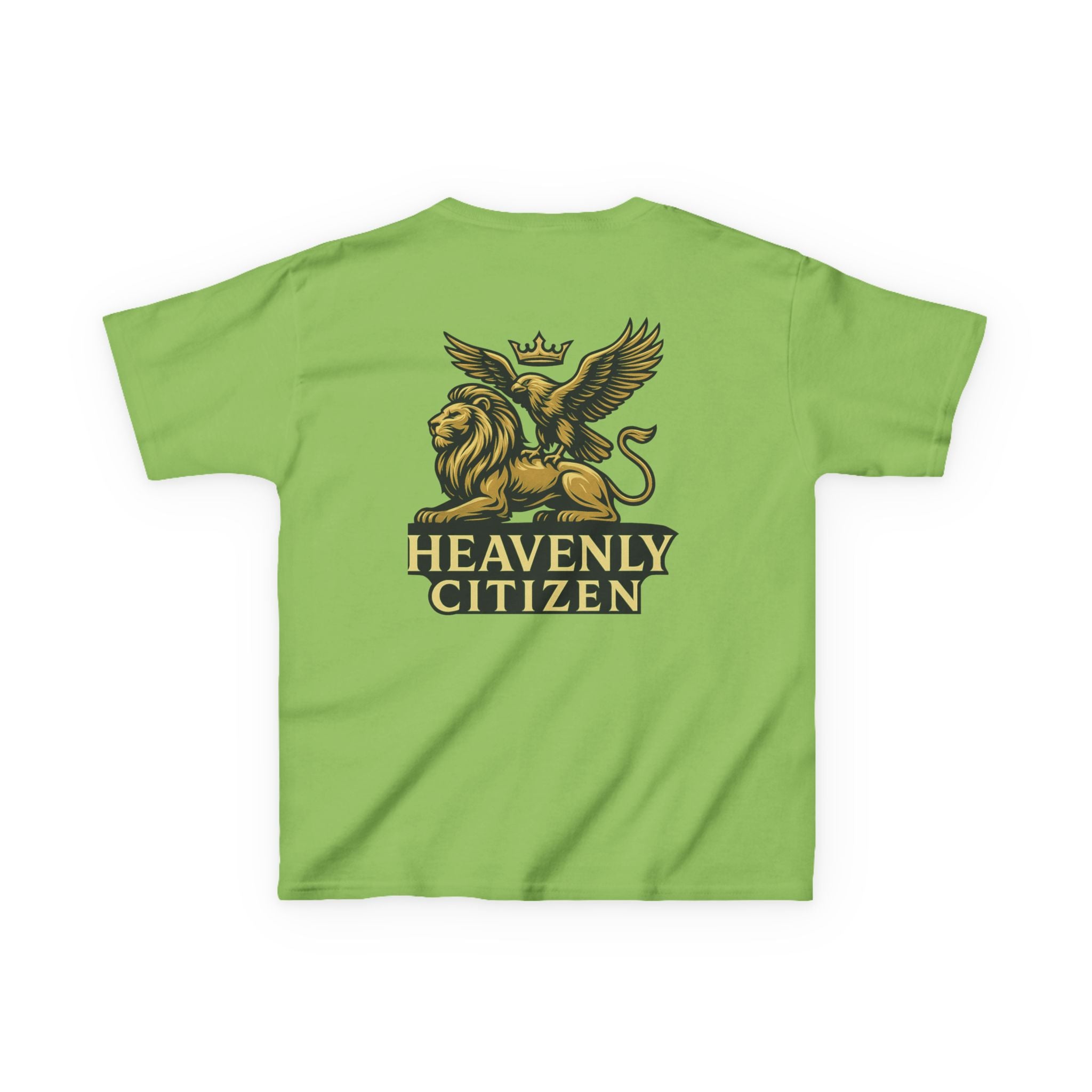 Kids T-Shirt — "Jesus Says: You Are Mine" Isaiah 43:1 with Heavenly Citizen Lion & Eagle Design