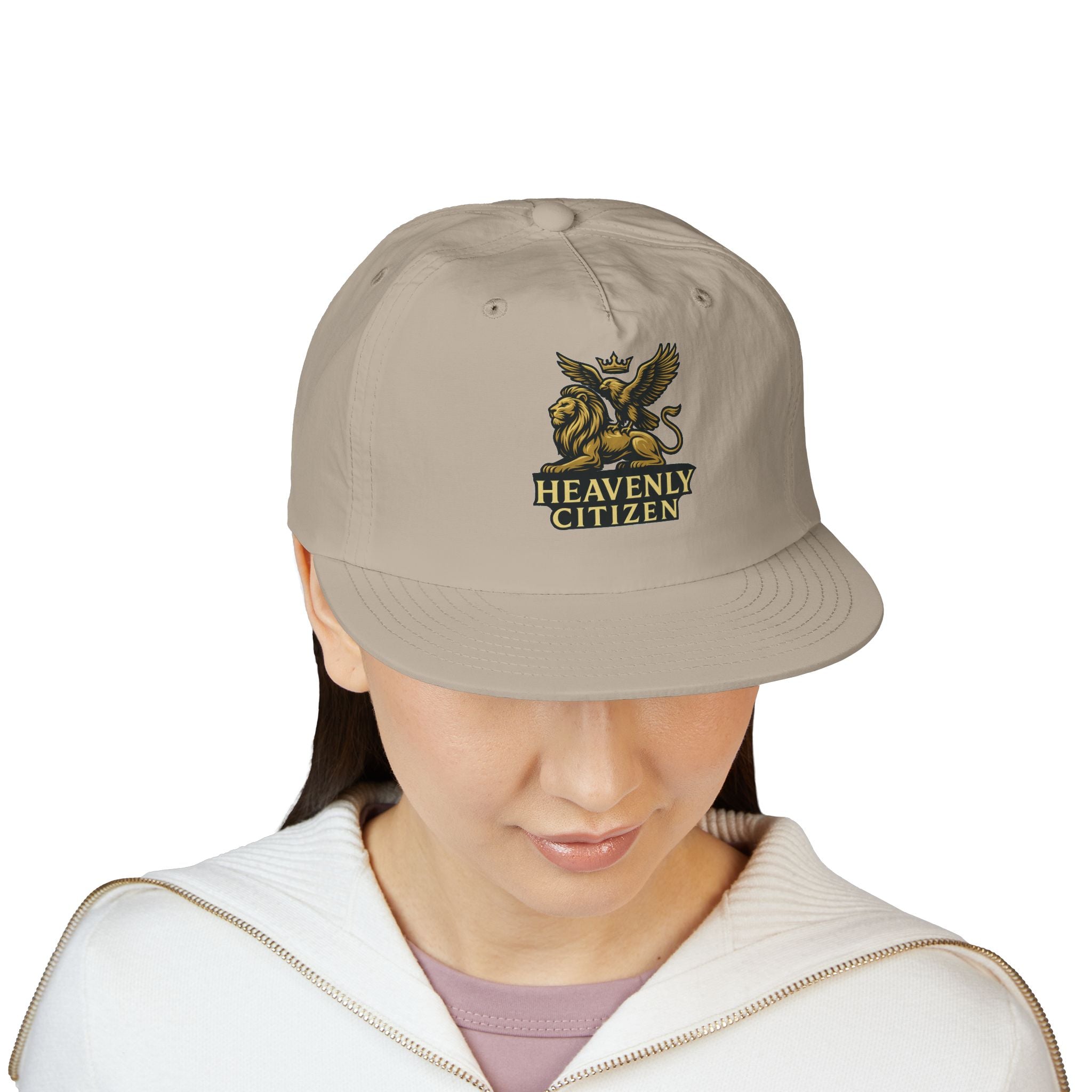 Heavenly Citizen Surf Cap — Embroidered Lion & Eagle Crest Hat