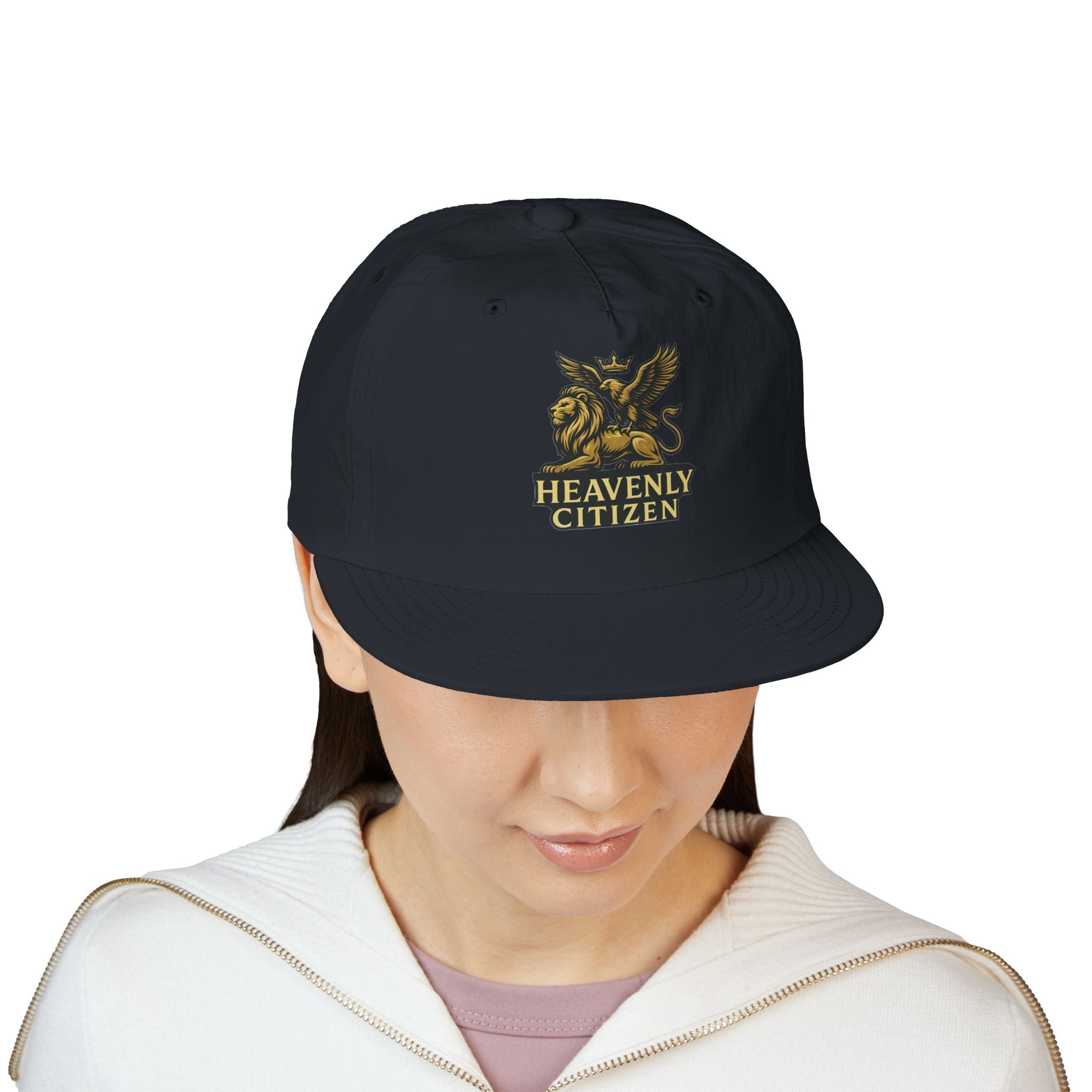 Heavenly Citizen Surf Cap — Embroidered Lion & Eagle Crest Hat