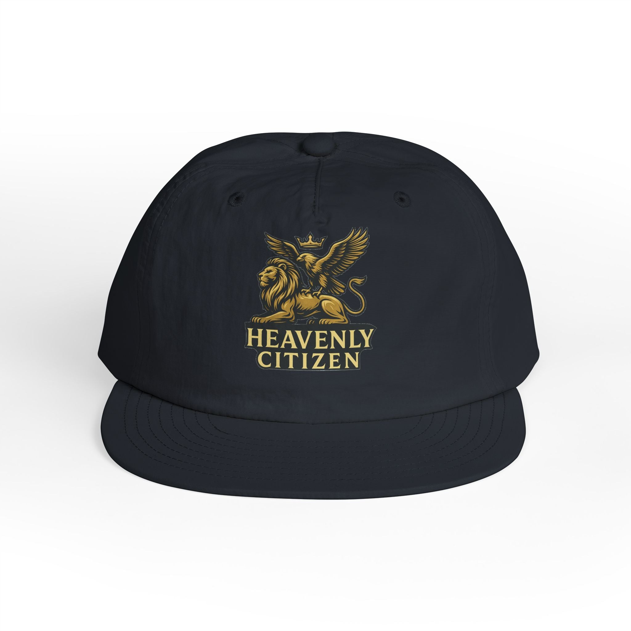 Heavenly Citizen Surf Cap — Embroidered Lion & Eagle Crest Hat