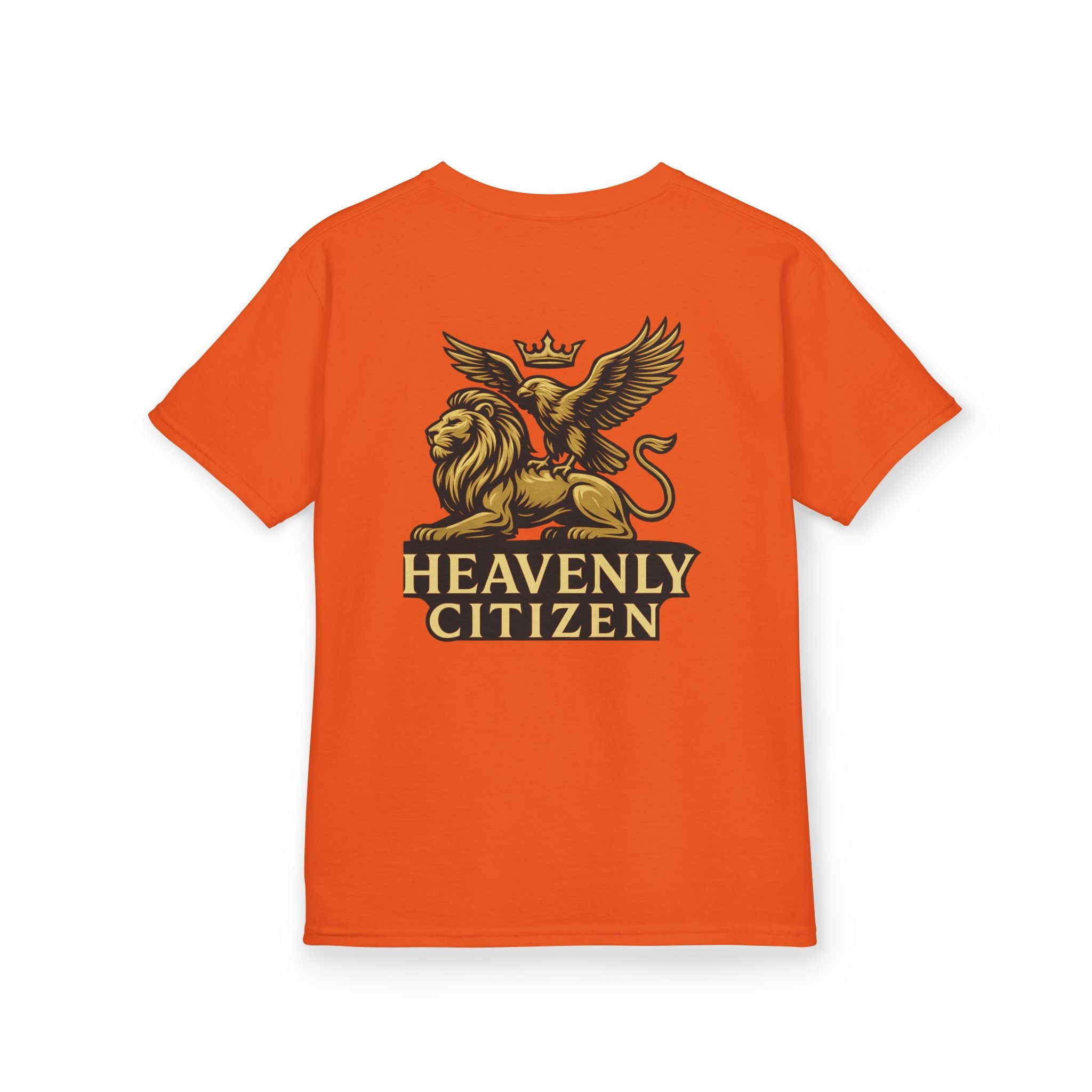 Kids T-Shirt — "Jesus Says: You Are Mine" Isaiah 43:1 with Heavenly Citizen Lion & Eagle Design