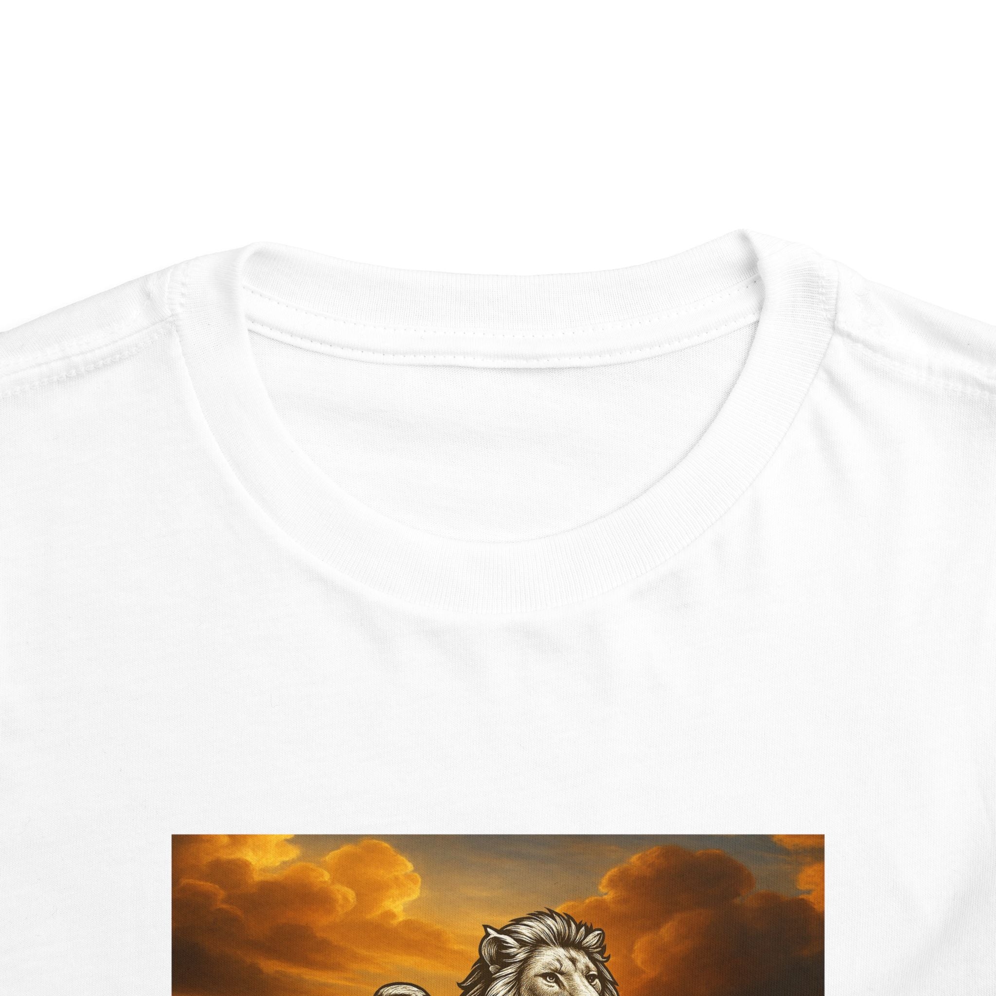 Heavenly Citizen Toddler Tee — Lion & Dove Christian Shirt (Isaiah 43:1)
