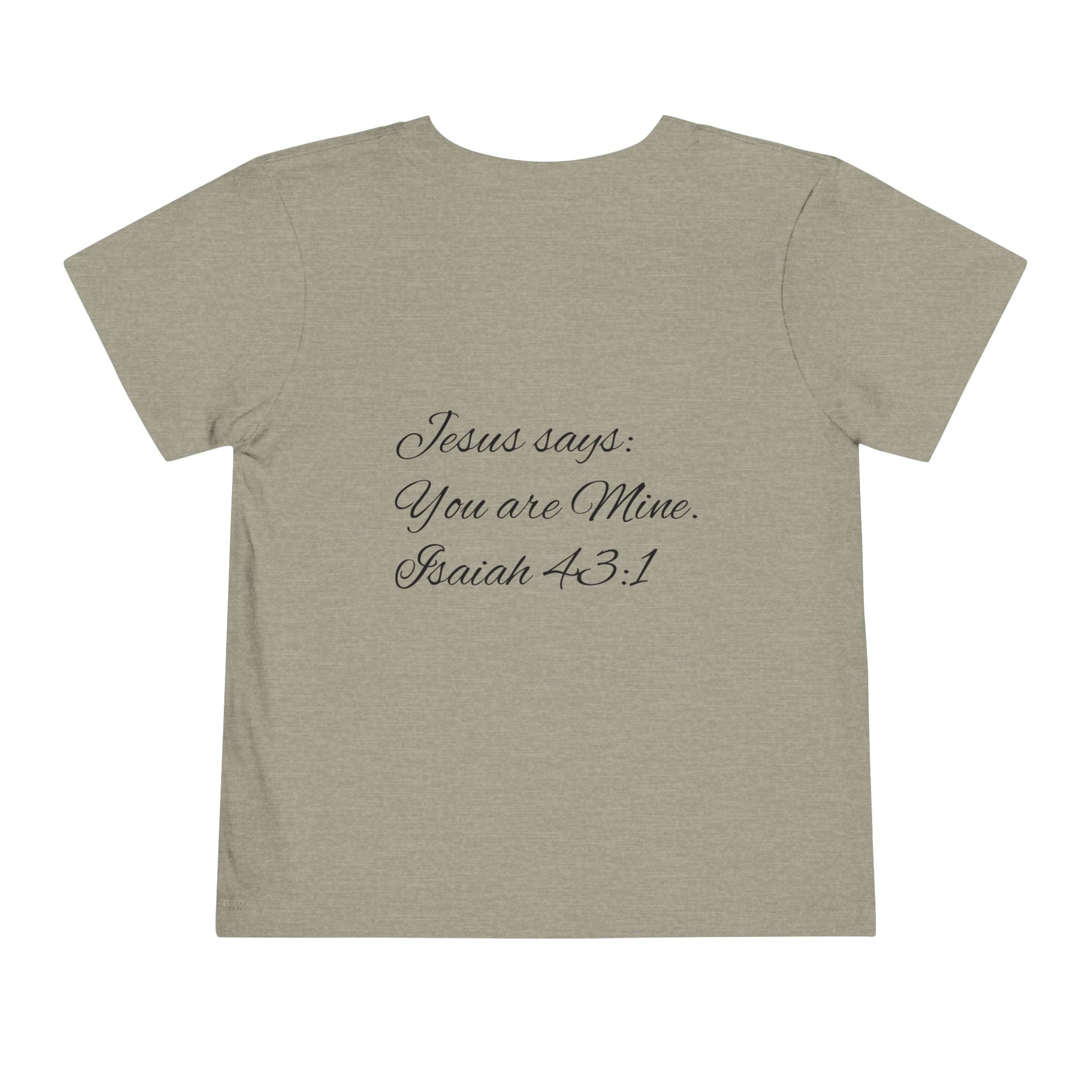 Heavenly Citizen Toddler Tee — Lion & Dove Christian Shirt (Isaiah 43:1)