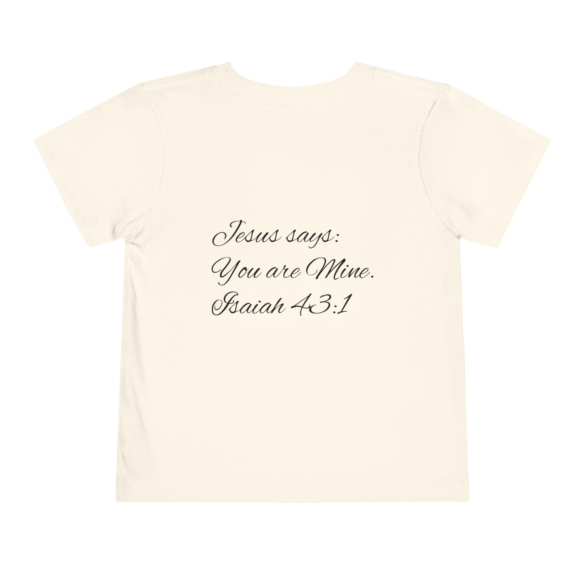 Heavenly Citizen Toddler Tee — Lion & Dove Christian Shirt (Isaiah 43:1)