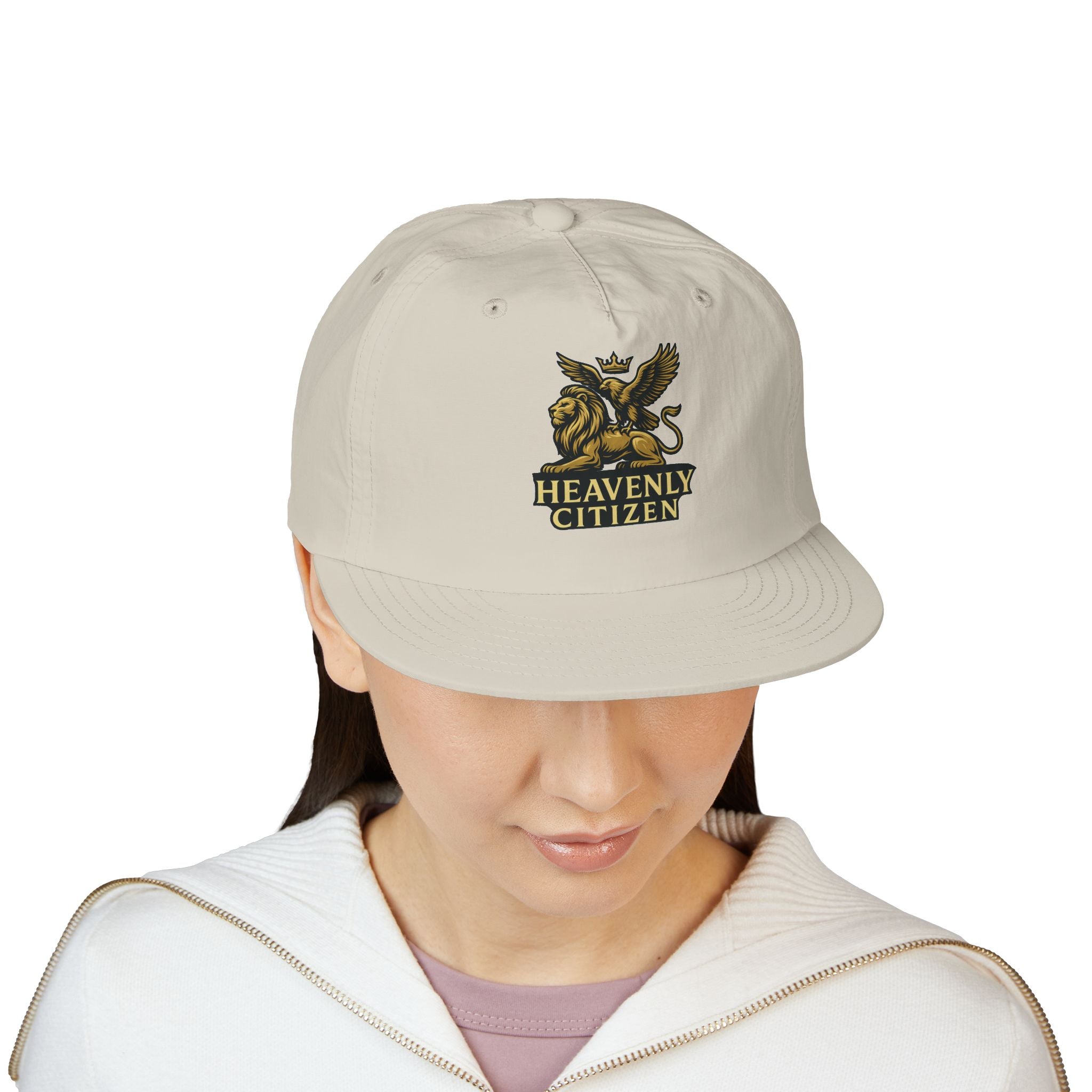 Heavenly Citizen Surf Cap — Embroidered Lion & Eagle Crest Hat