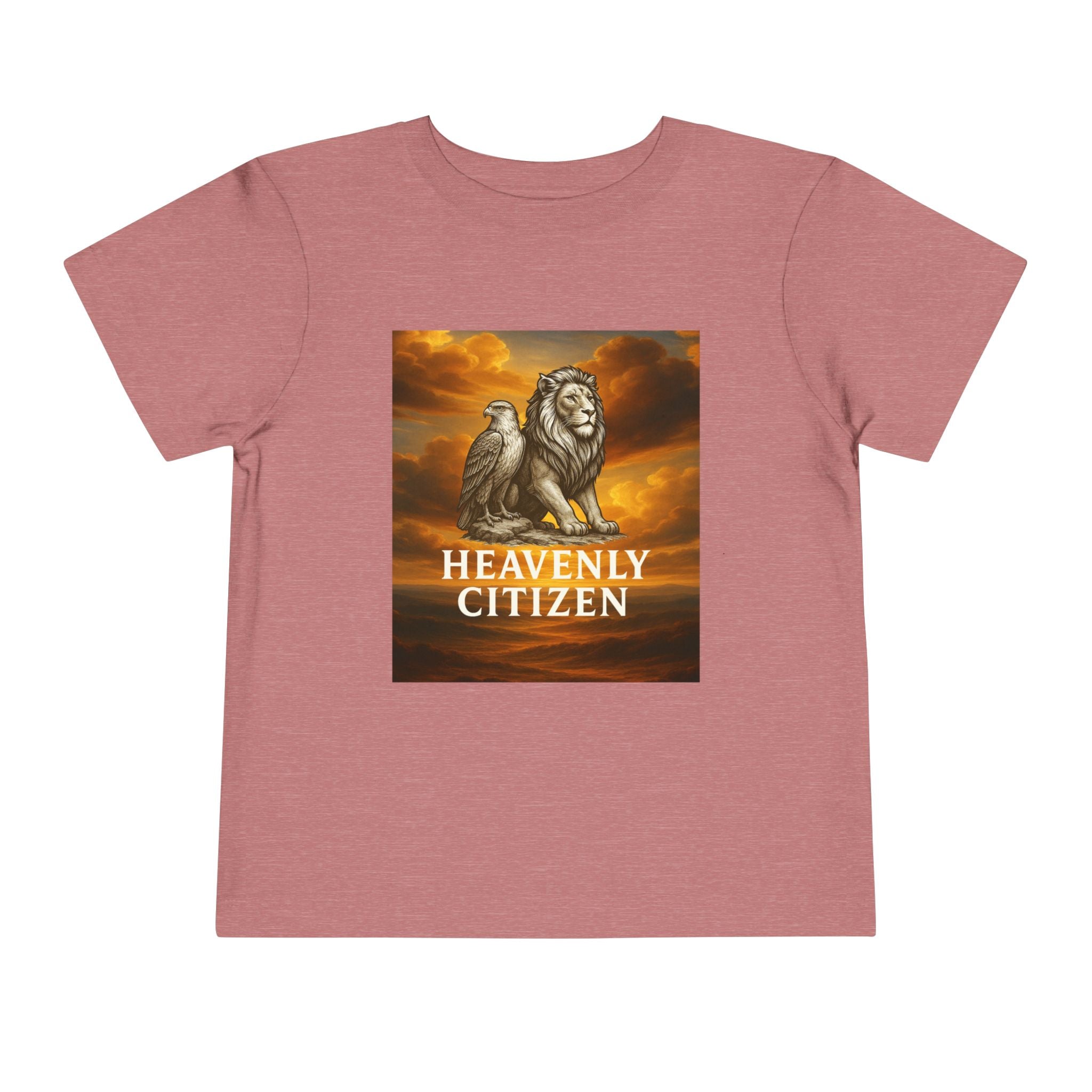 Heavenly Citizen Toddler Tee — Lion & Dove Christian Shirt (Isaiah 43:1)