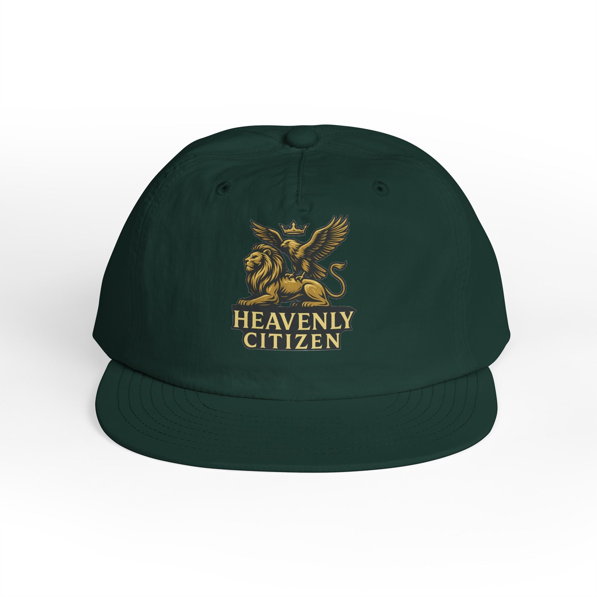 Heavenly Citizen Surf Cap — Embroidered Lion & Eagle Crest Hat