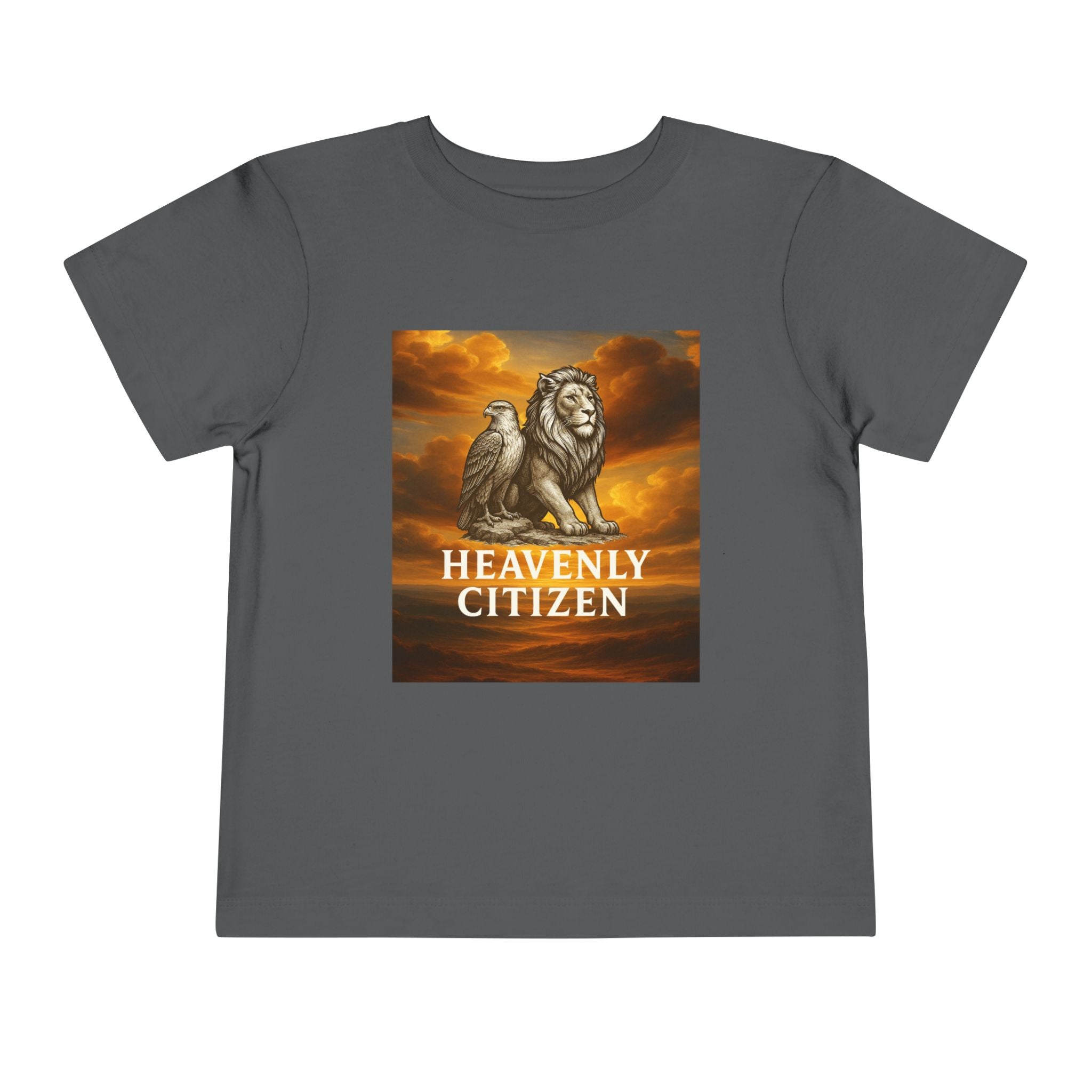 Heavenly Citizen Toddler Tee — Lion & Dove Christian Shirt (Isaiah 43:1)