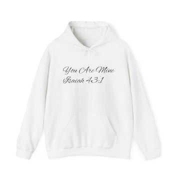 Heavenly Citizen Hoodie — "You Are Mine" Isaiah 43:1 Christian Pullover