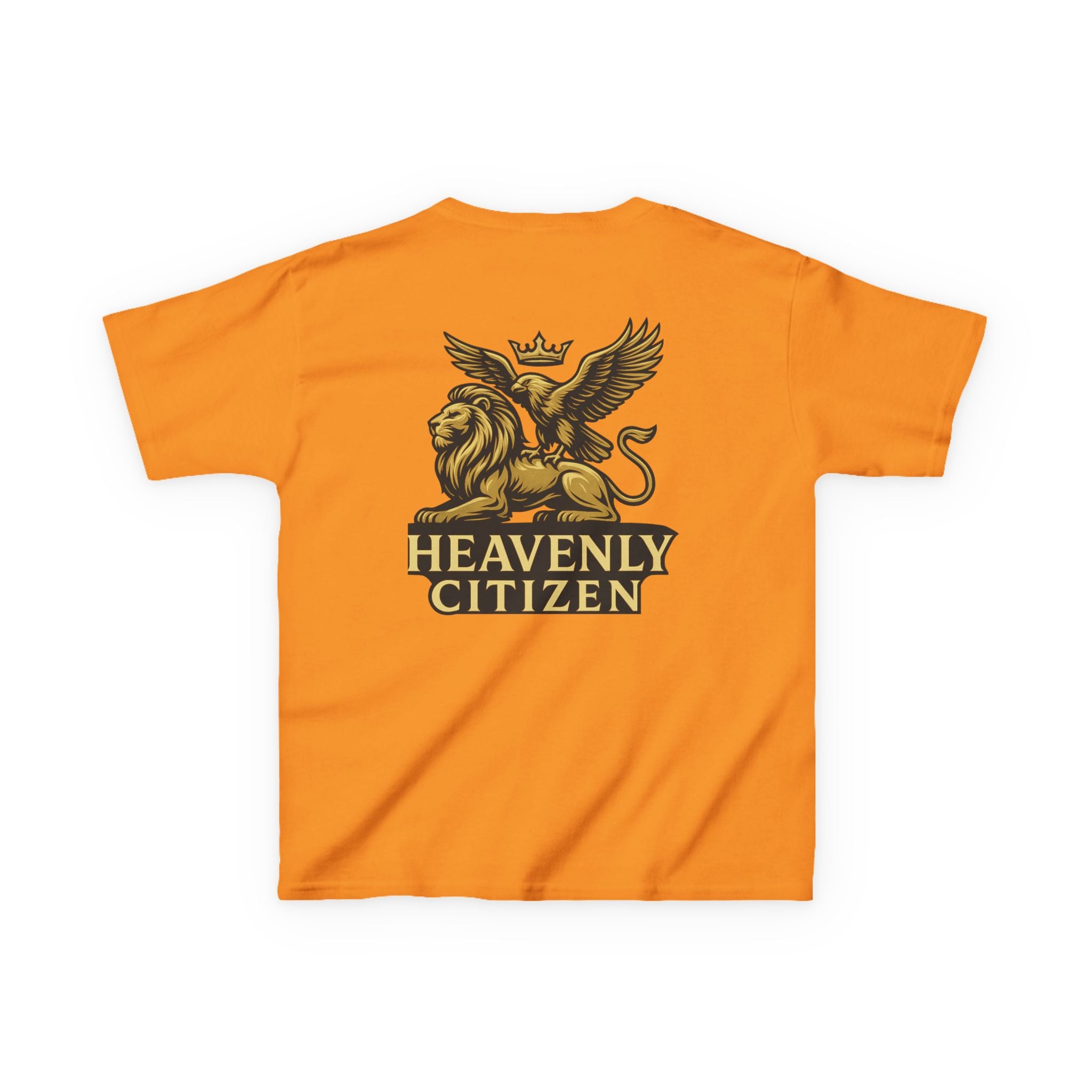 Kids T-Shirt — "Jesus Says: You Are Mine" Isaiah 43:1 with Heavenly Citizen Lion & Eagle Design