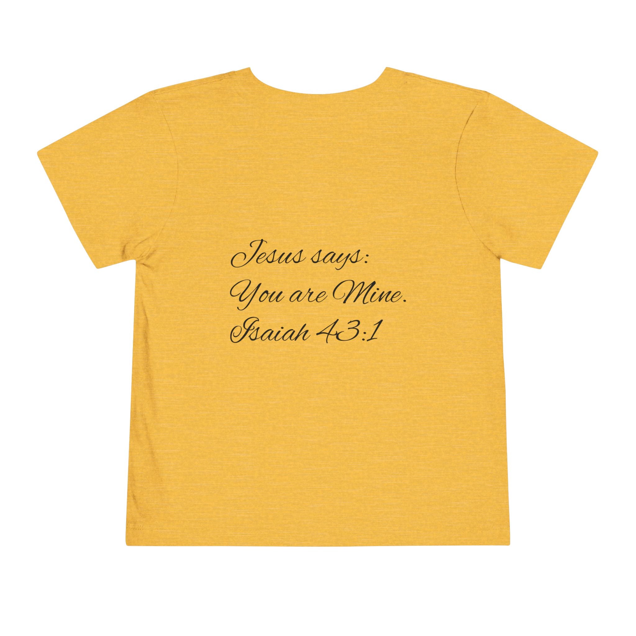 Heavenly Citizen Toddler Tee — Lion & Dove Christian Shirt (Isaiah 43:1)