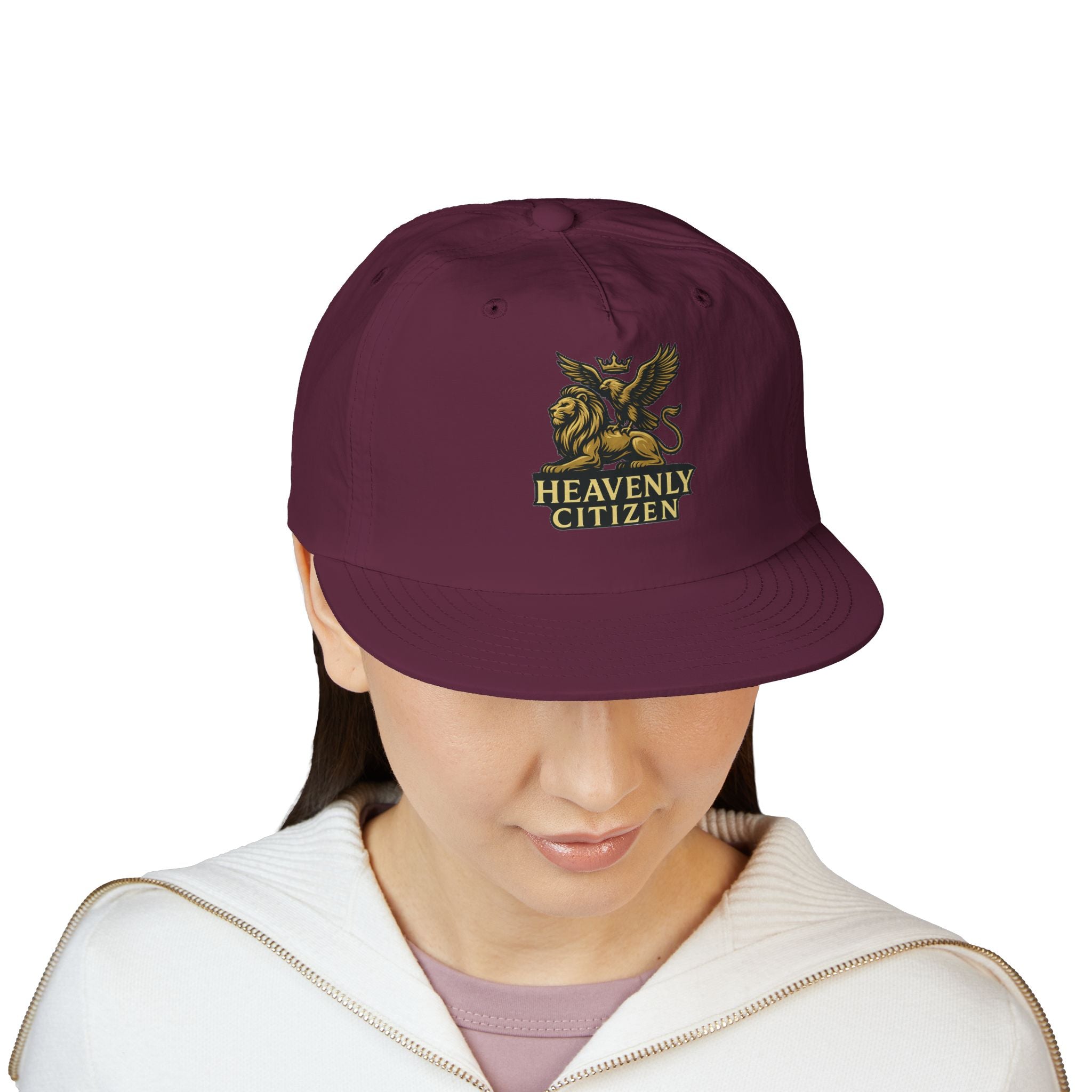 Heavenly Citizen Surf Cap — Embroidered Lion & Eagle Crest Hat