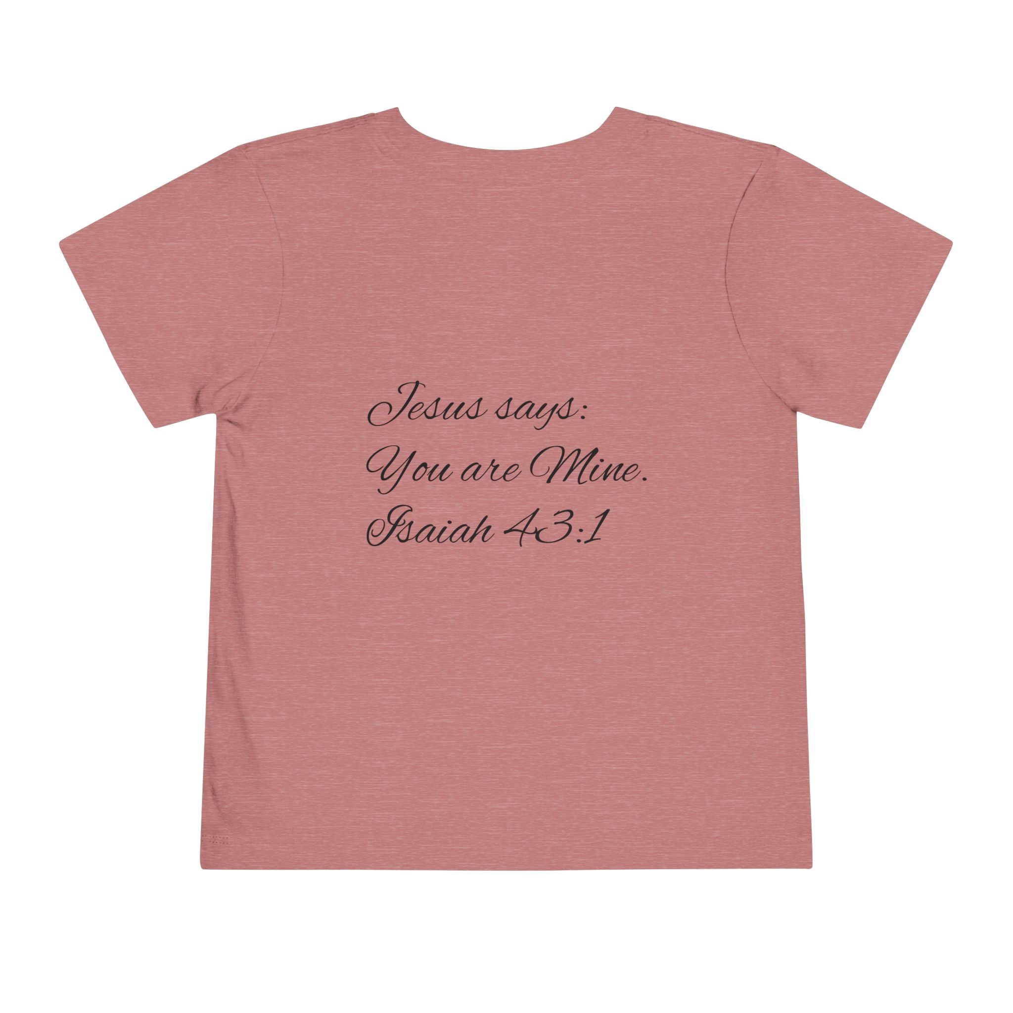 Heavenly Citizen Toddler Tee — Lion & Dove Christian Shirt (Isaiah 43:1)
