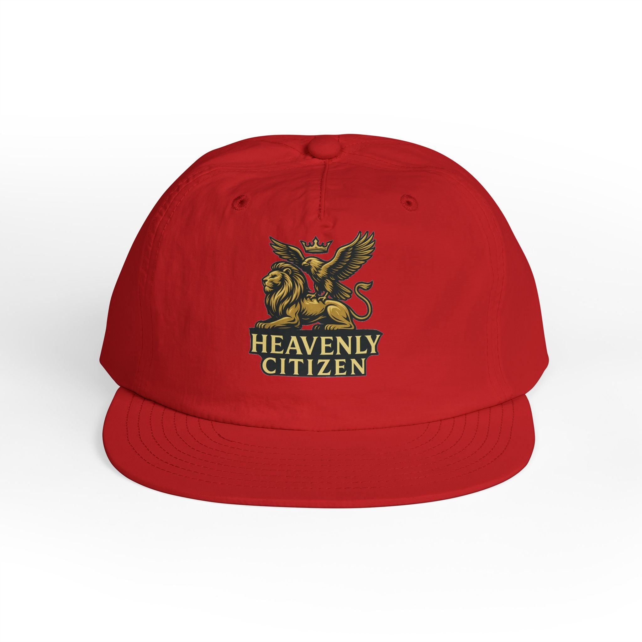 Heavenly Citizen Surf Cap — Embroidered Lion & Eagle Crest Hat