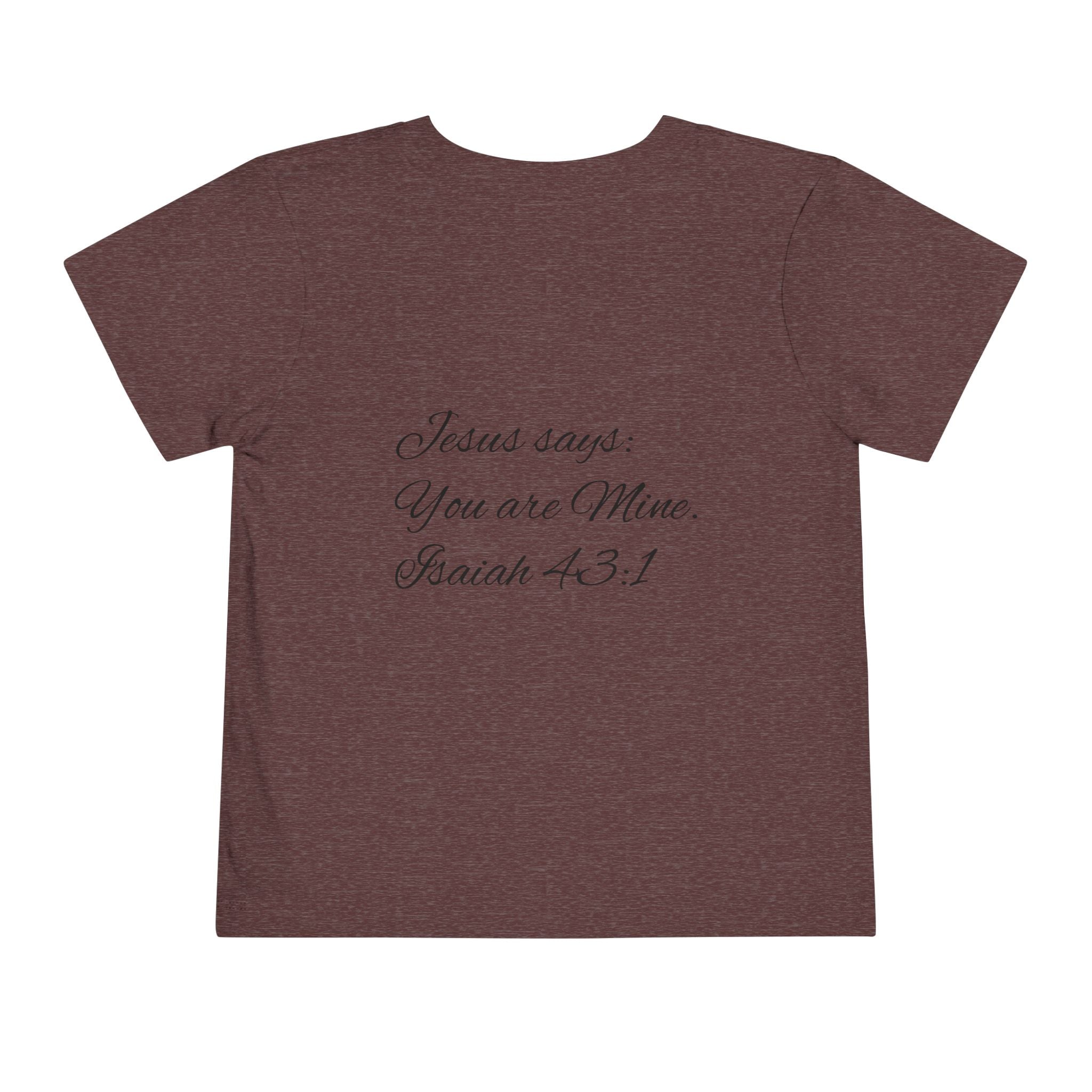 Heavenly Citizen Toddler Tee — Lion & Dove Christian Shirt (Isaiah 43:1)